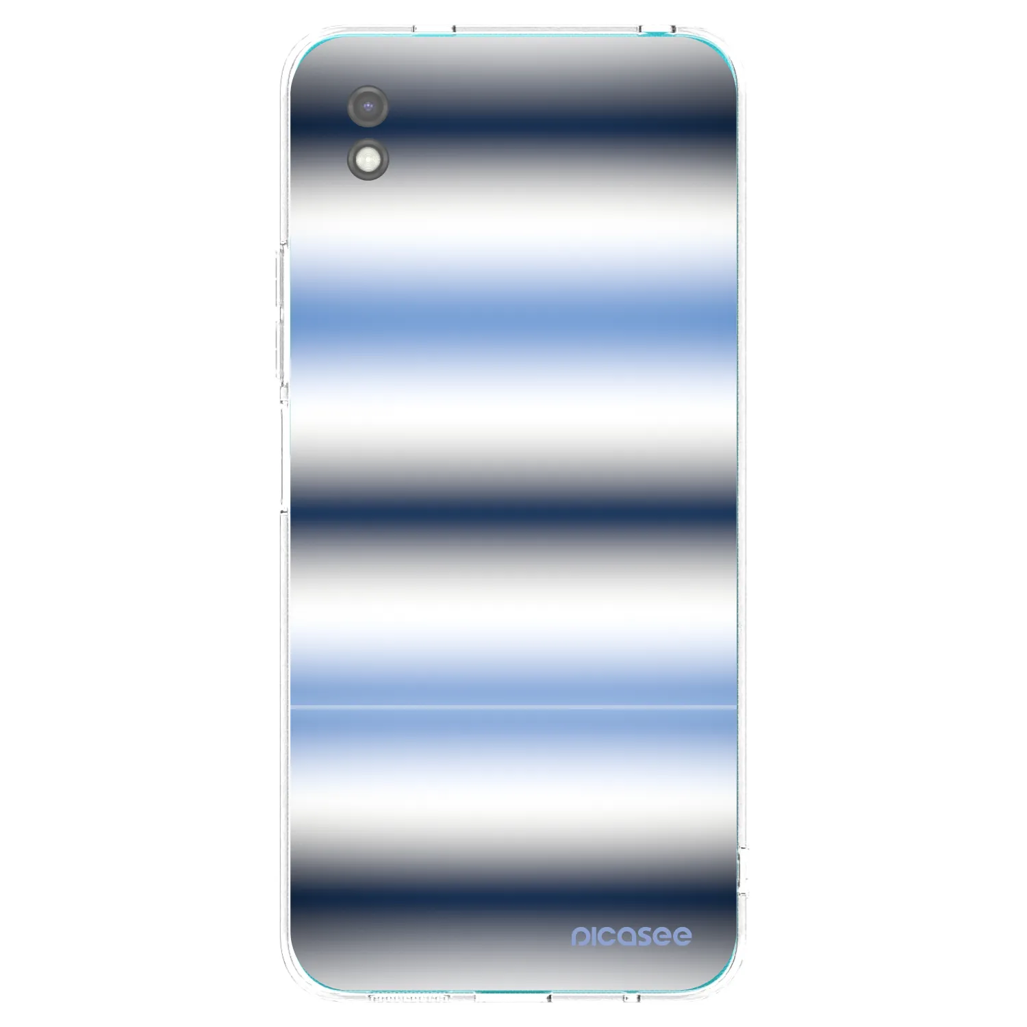 Picasee silikonowe czarne etui na Xiaomi Redmi 9A - Static Lines