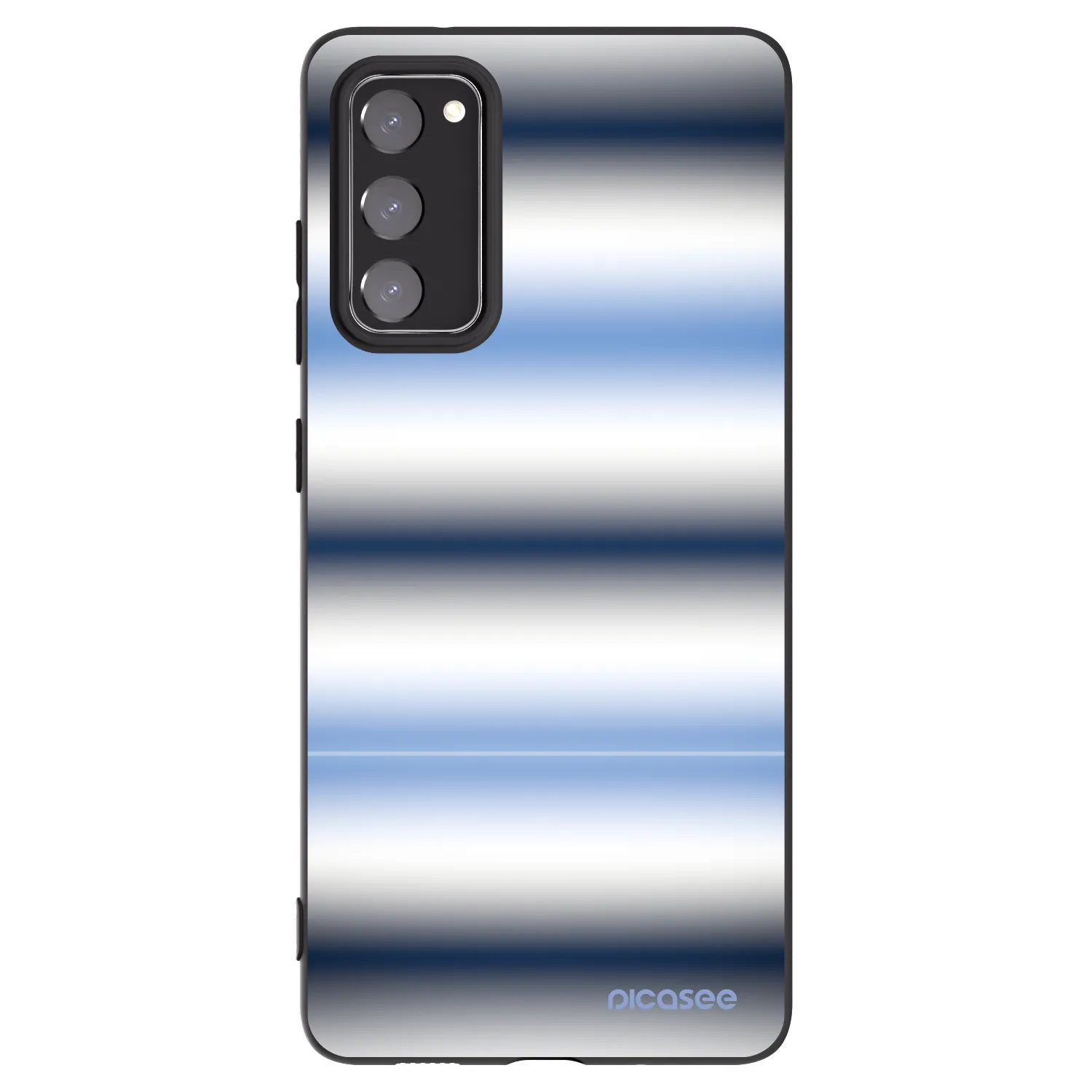 Picasee silikonowe czarne etui na Samsung Galaxy S20 FE - Static Lines