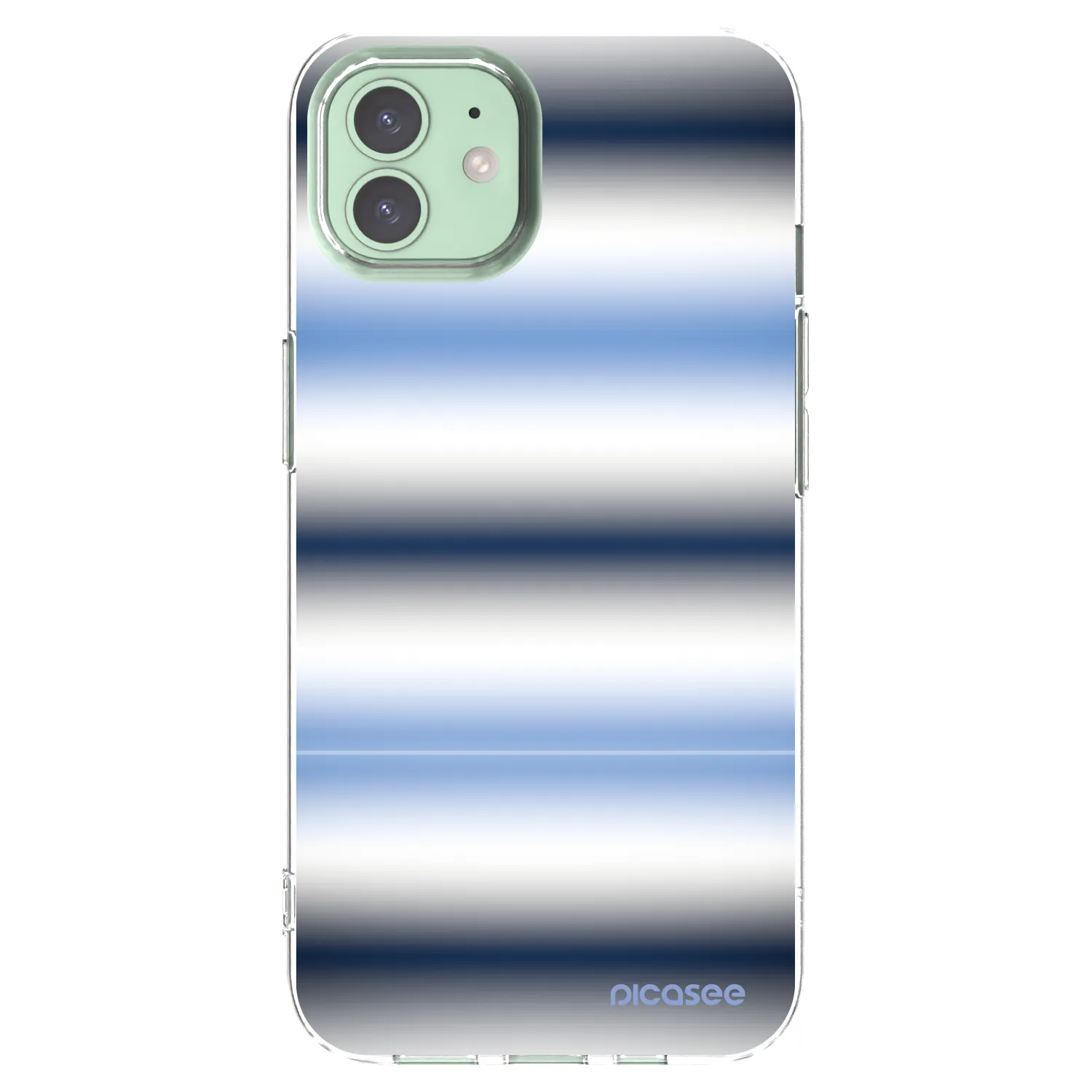 Picasee silikonowe przeźroczyste etui na Apple iPhone 12 - Static Lines