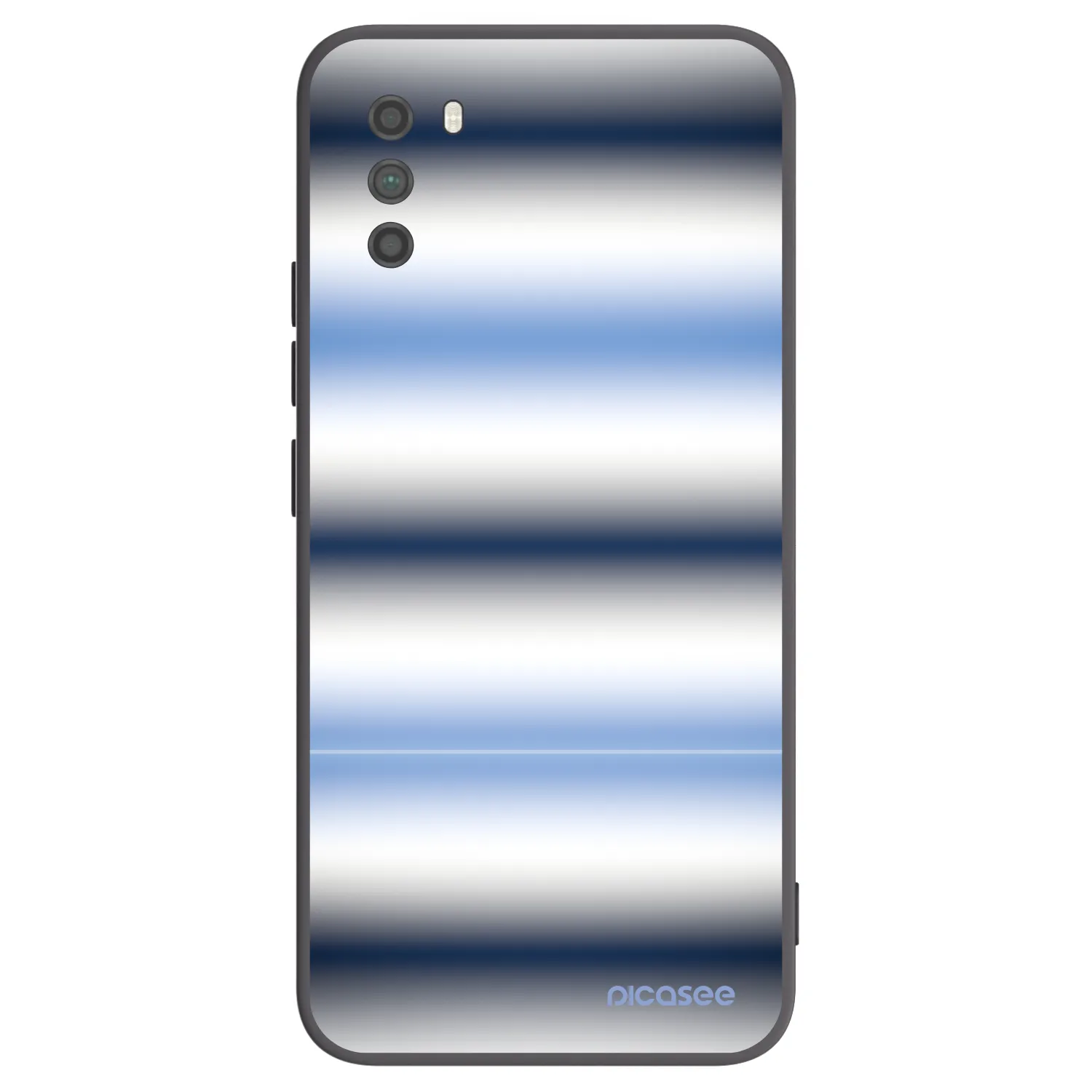 Picasee silikonowe czarne etui na Xiaomi Poco M3 - Static Lines