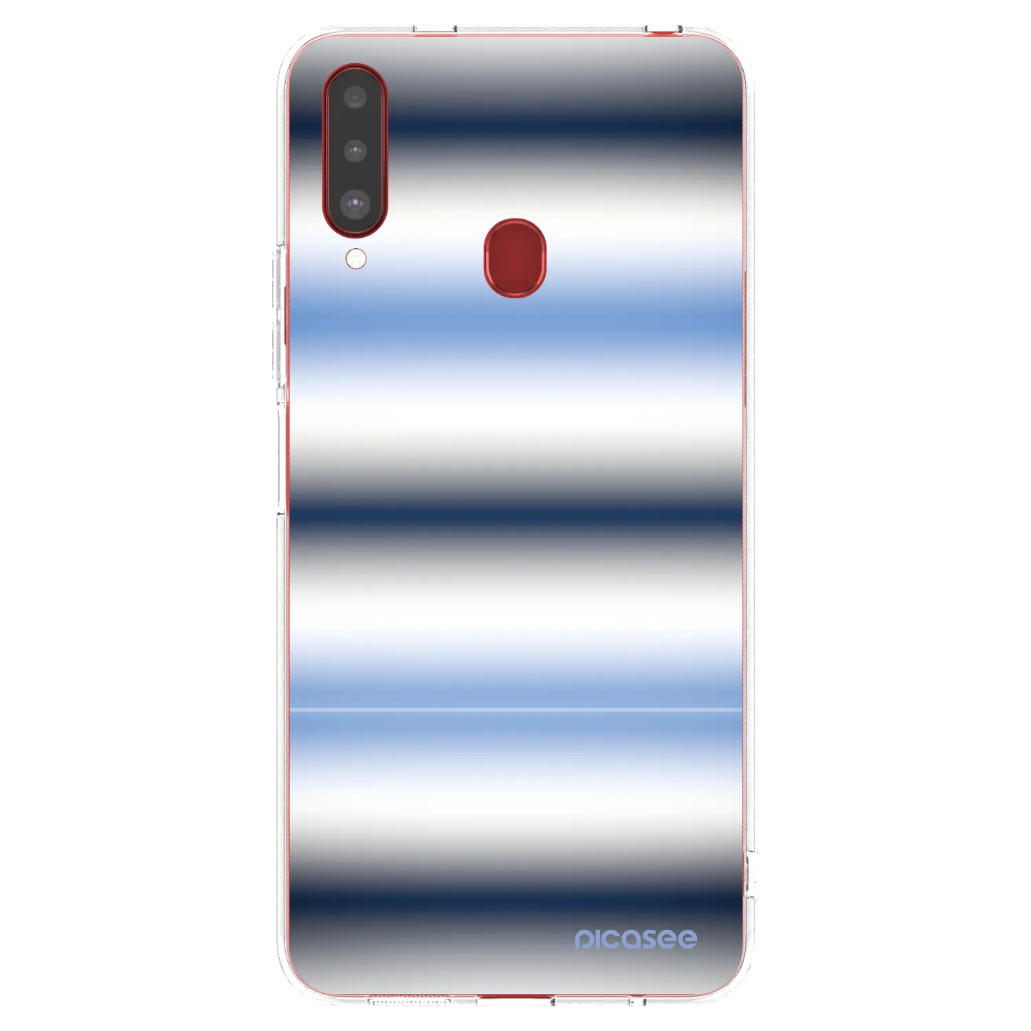 Picasee silikonowe przeźroczyste etui na Samsung Galaxy A20s - Static Lines