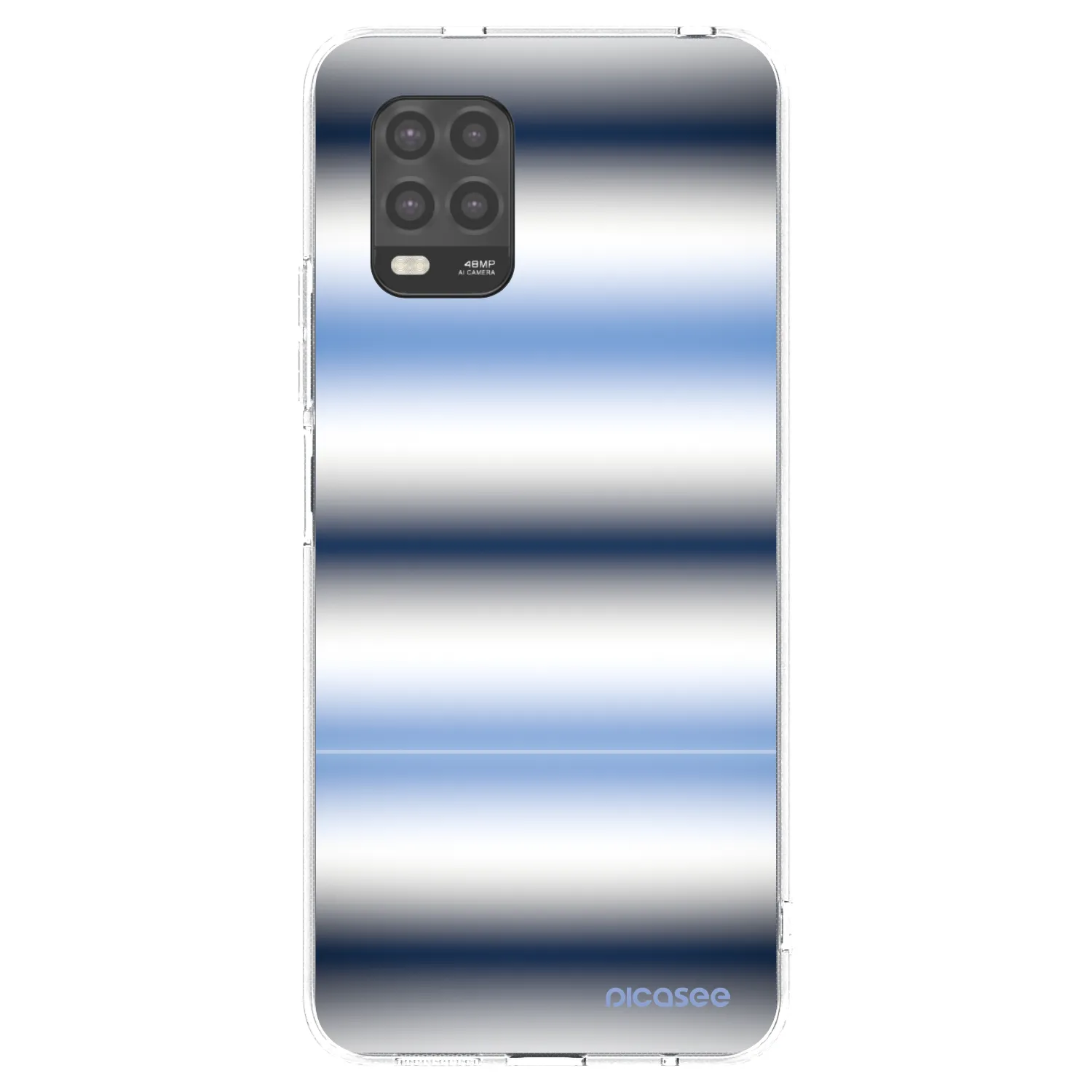 Picasee silikonowe przeźroczyste etui na Xiaomi Mi 10 Lite - Static Lines