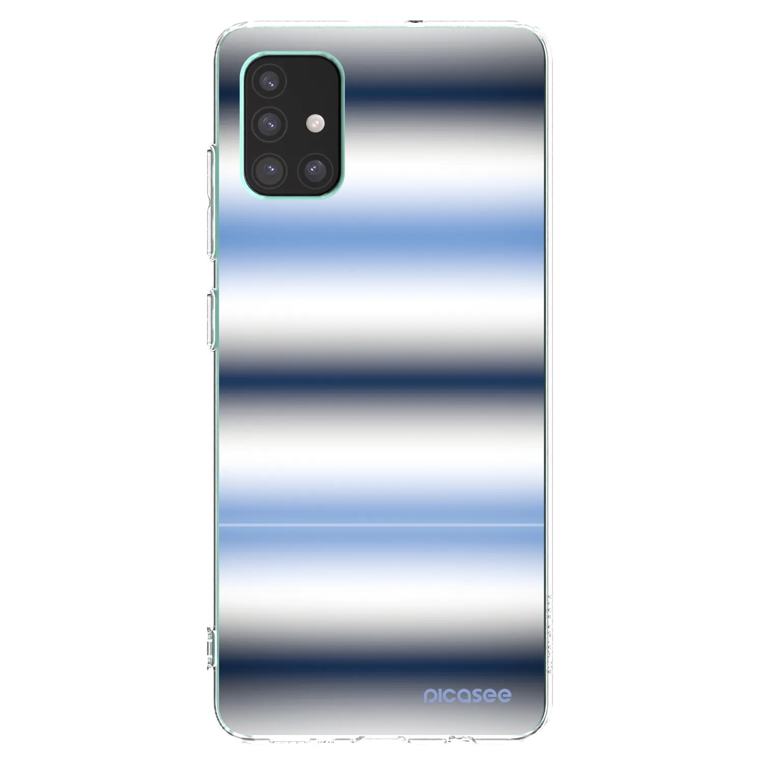 Picasee silikonowe przeźroczyste etui na Samsung Galaxy M51 M515F - Static Lines