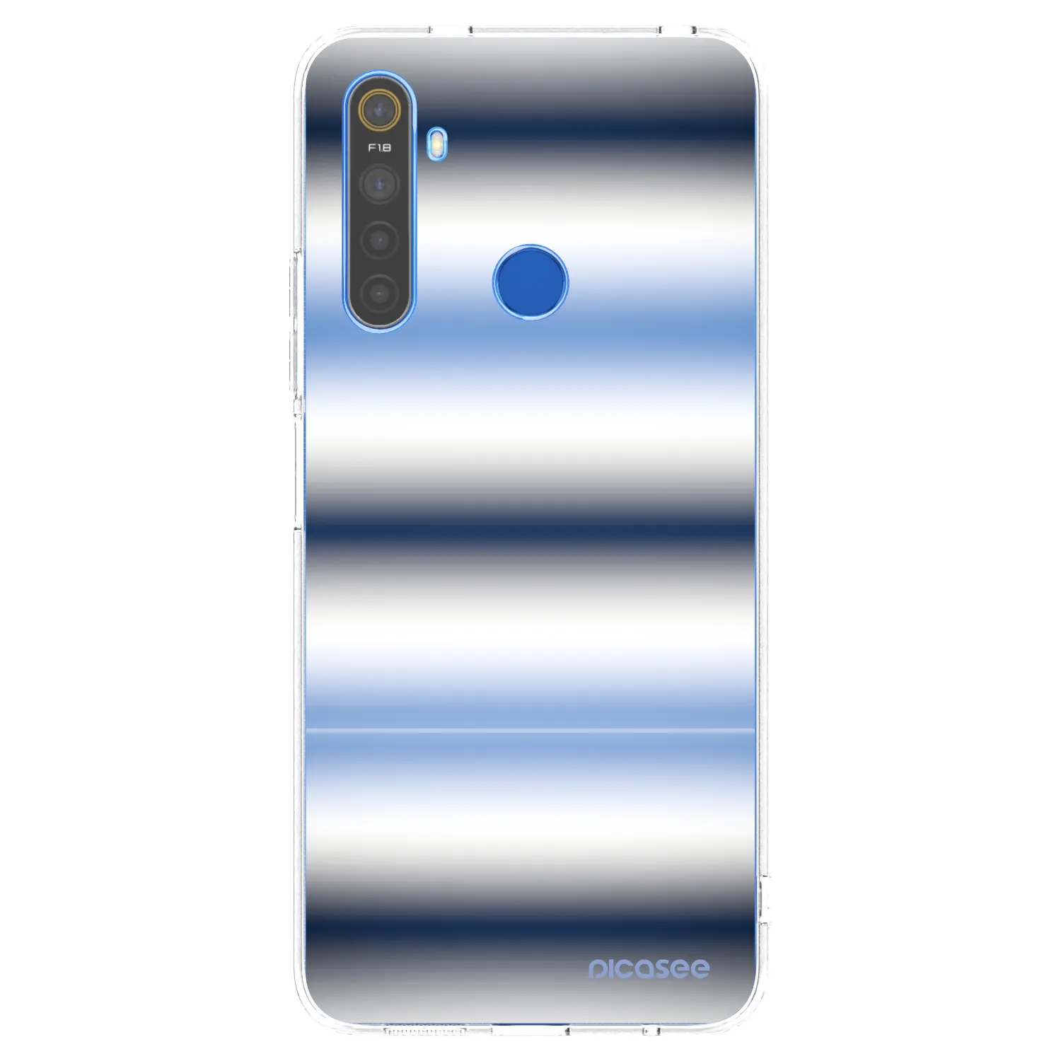 Picasee silikonowe przeźroczyste etui na Realme 5 - Static Lines