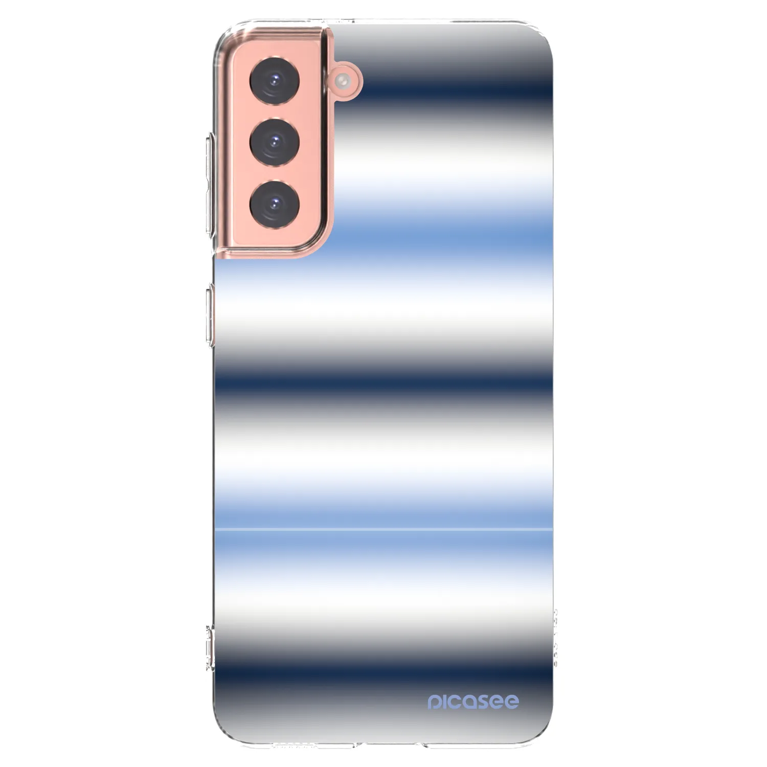 Picasee silikonowe przeźroczyste etui na Samsung Galaxy S21 5G G991B - Static Lines