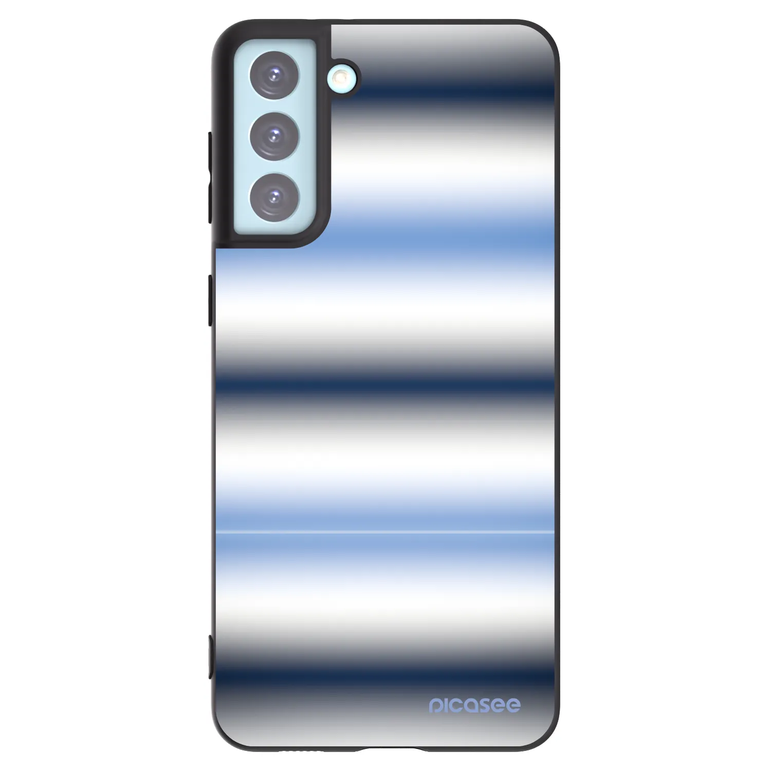 Picasee silikonowe czarne etui na Samsung Galaxy S21+ 5G G996F - Static Lines