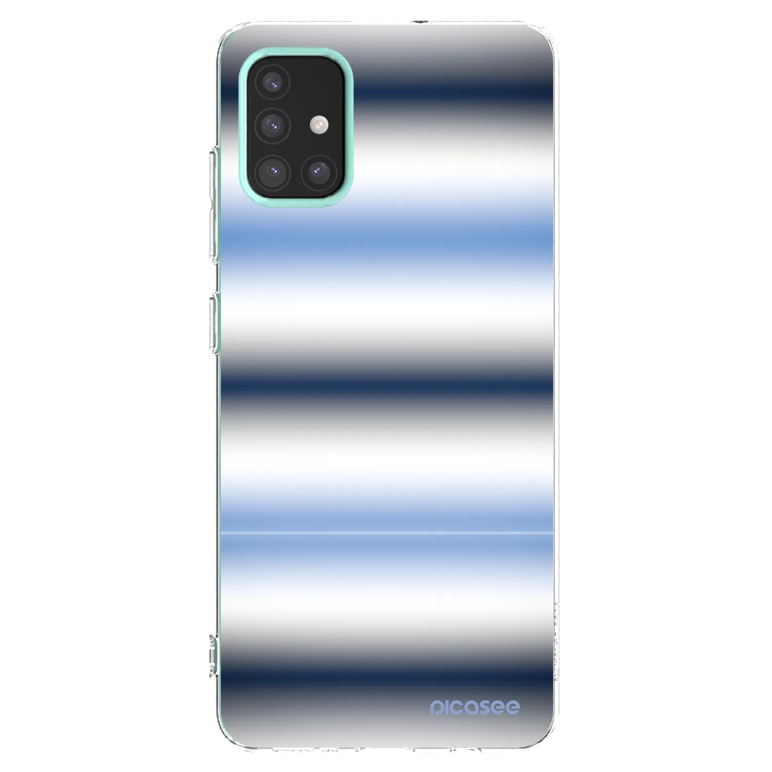 Picasee silikonowe przeźroczyste etui na Samsung Galaxy M31s - Static Lines