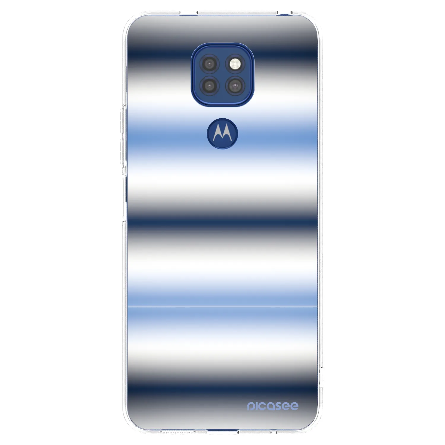 Picasee silikonowe przeźroczyste etui na Motorola Moto G9 Play - Static Lines