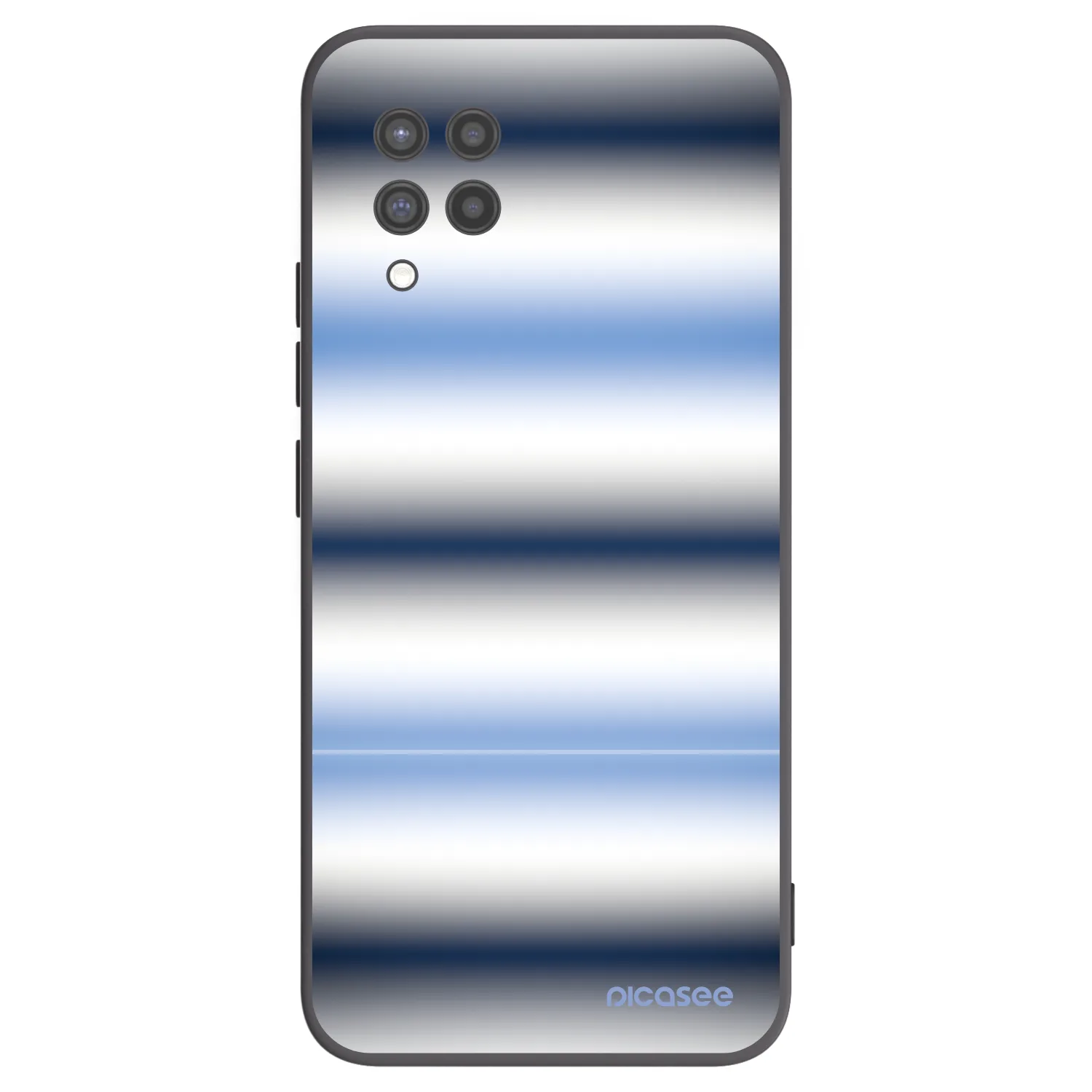 Picasee silikonowe czarne etui na Samsung Galaxy A42 A426B - Static Lines