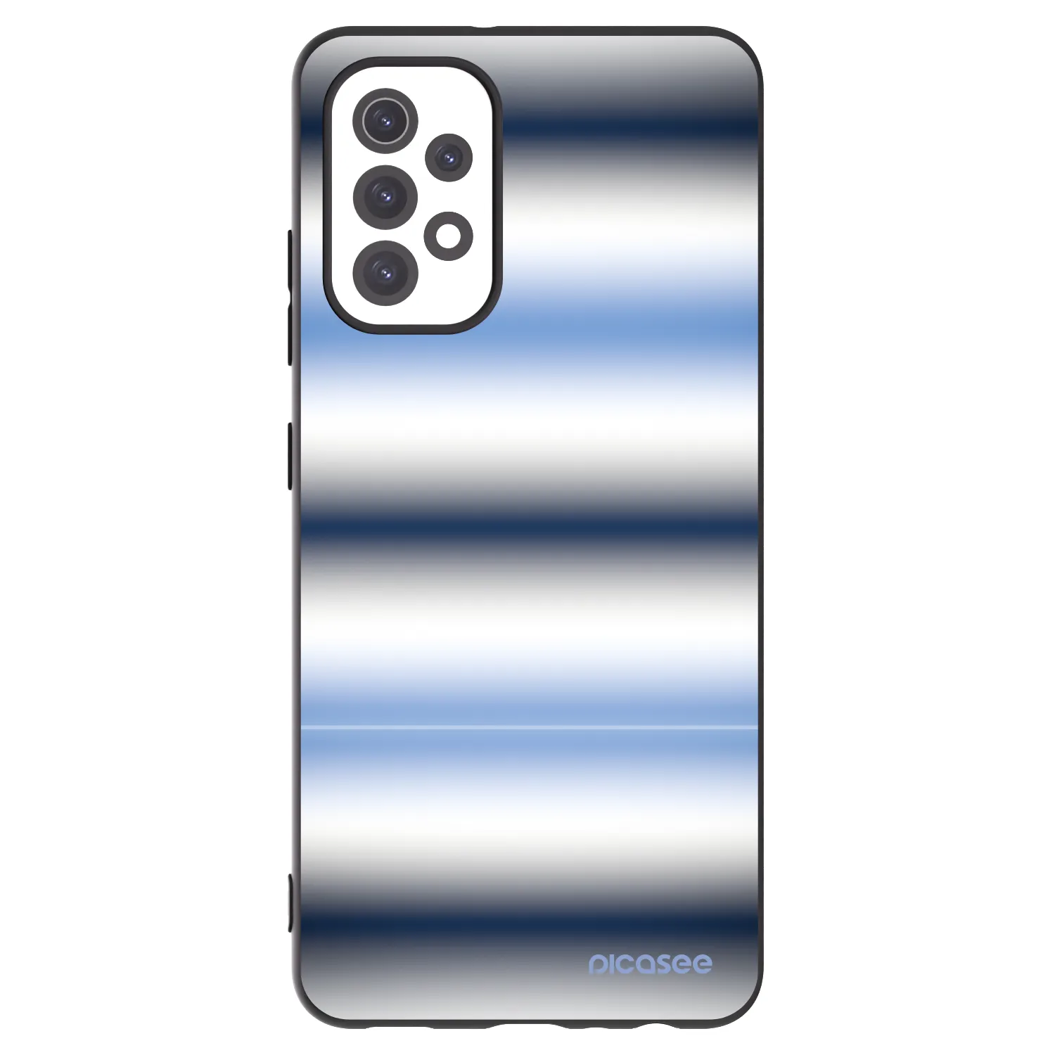 Picasee silikonowe czarne etui na Samsung Galaxy A32 5G A326B - Static Lines