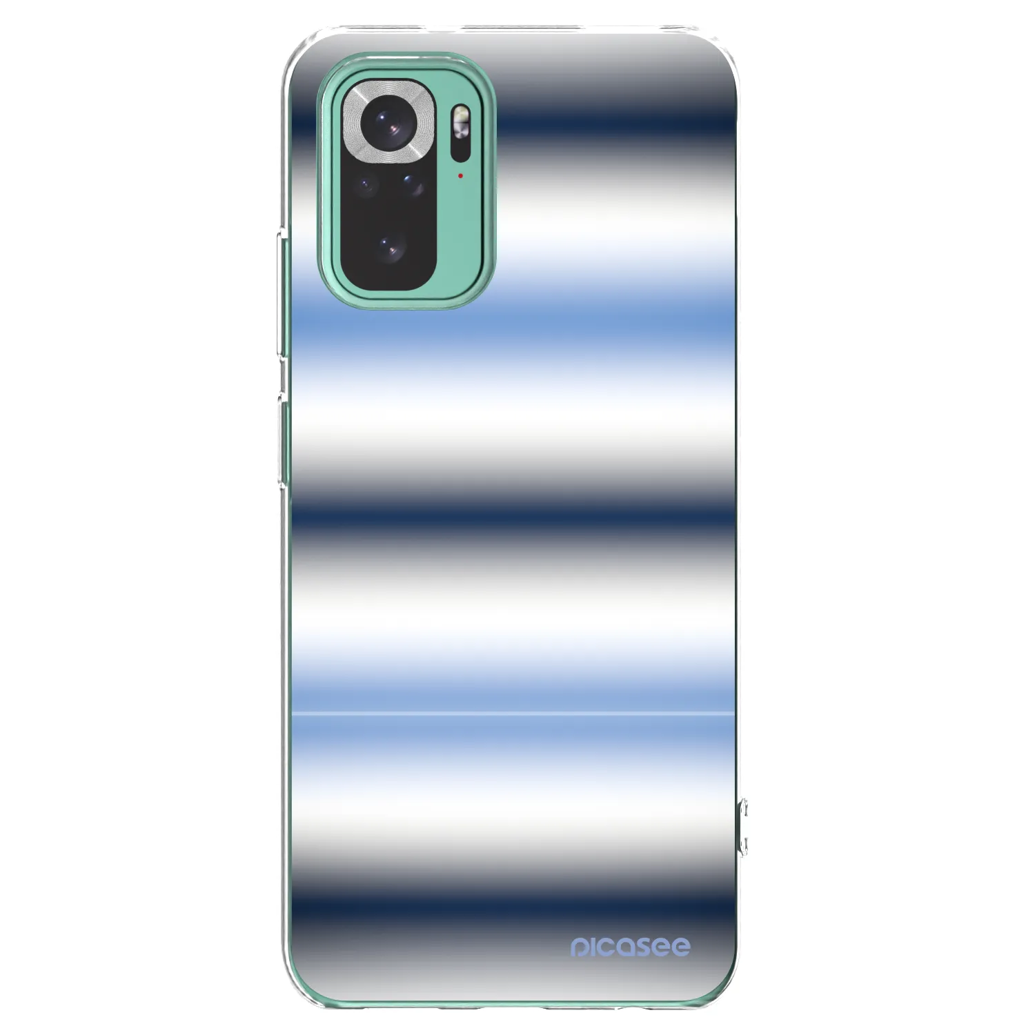Picasee silikonowe przeźroczyste etui na Xiaomi Redmi Note 10 Pro - Static Lines
