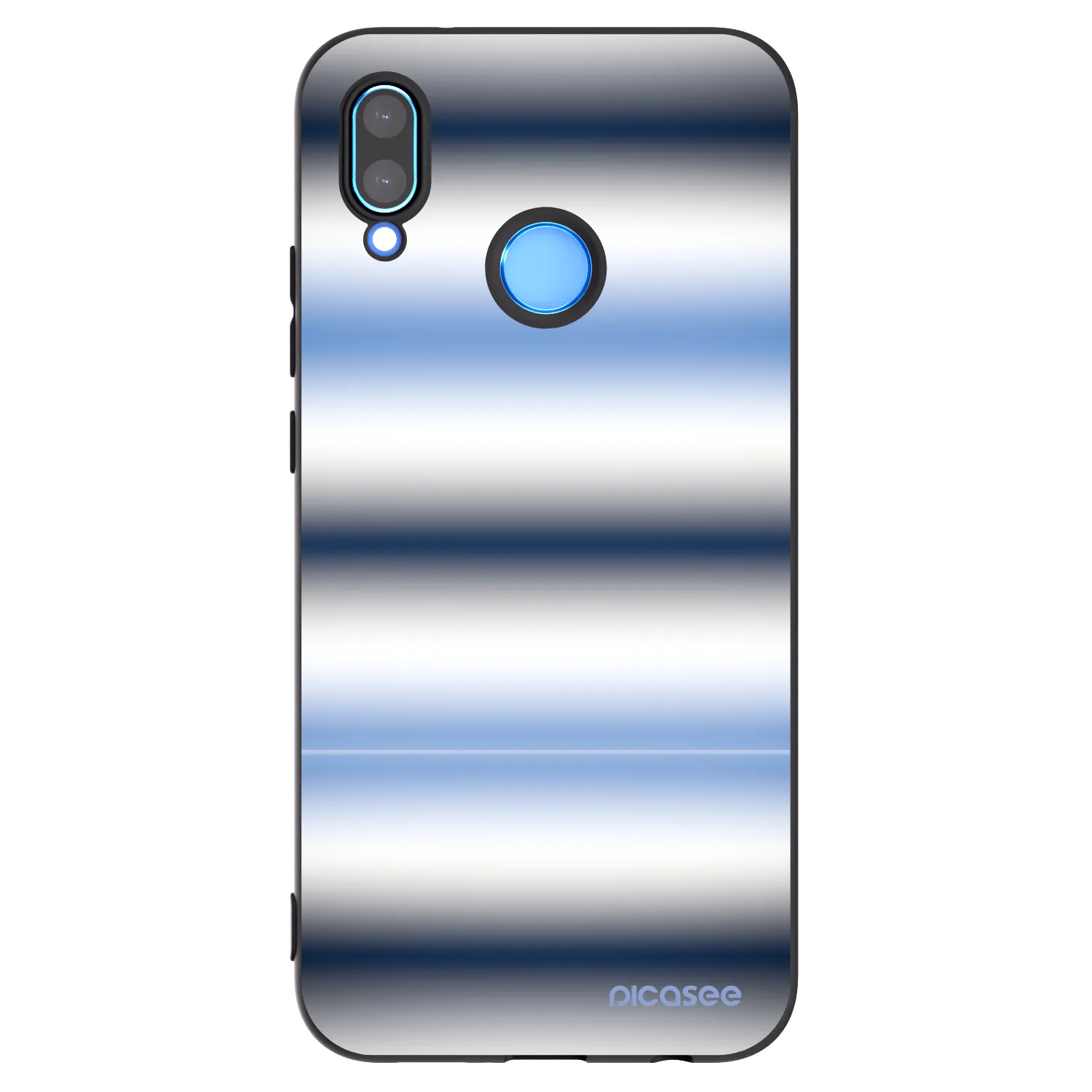 Picasee silikonowe czarne etui na Huawei Mate 40 Pro - Static Lines