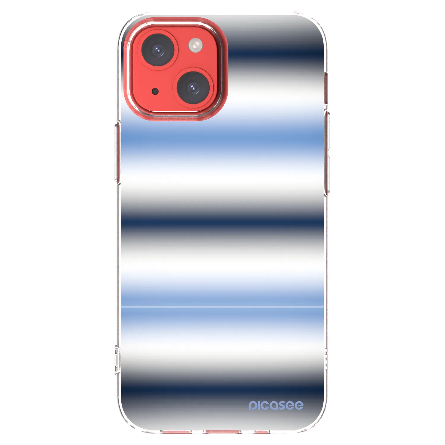 Picasee silikonowe przeźroczyste etui na Apple iPhone 13 mini - Static Lines