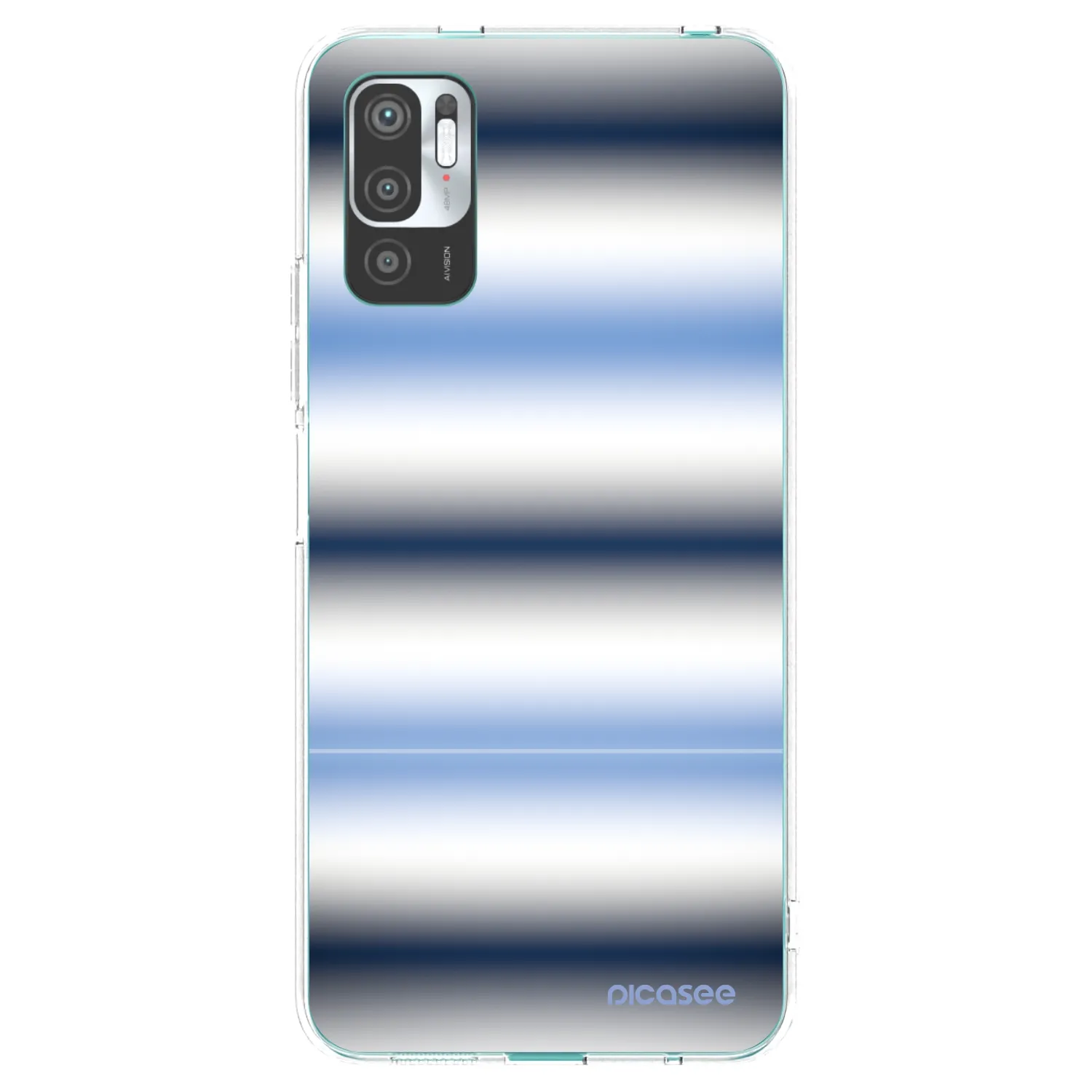 Picasee silikonowe przeźroczyste etui na Xiaomi Redmi Note 10 5G - Static Lines