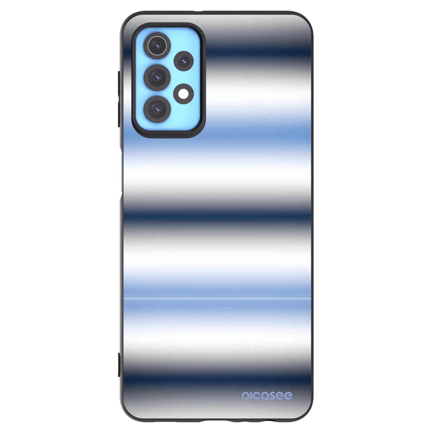 Picasee silikonowe czarne etui na Samsung Galaxy A32 4G SM-A325F - Static Lines