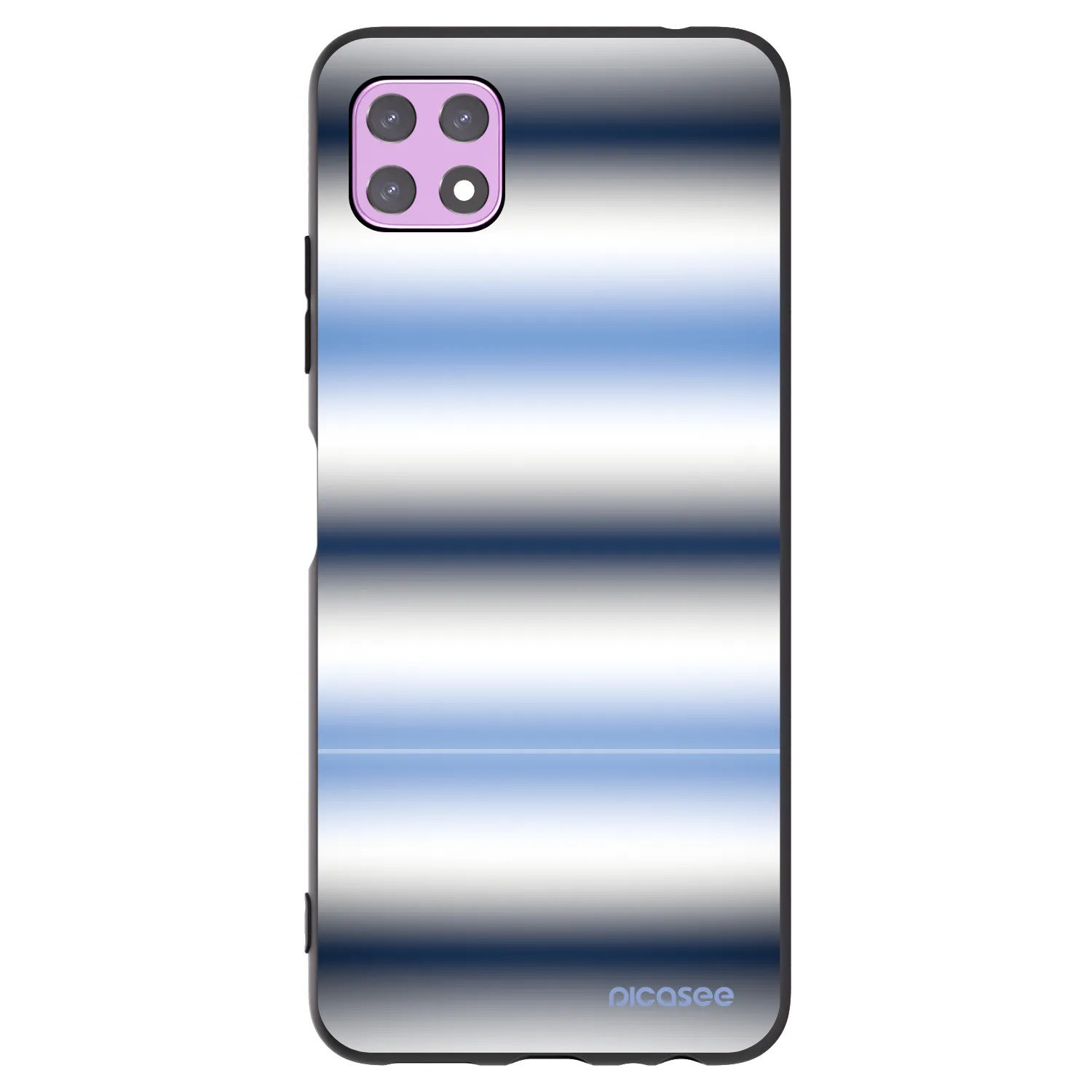 Picasee silikonowe czarne etui na Samsung Galaxy A22 A226B 5G - Static Lines
