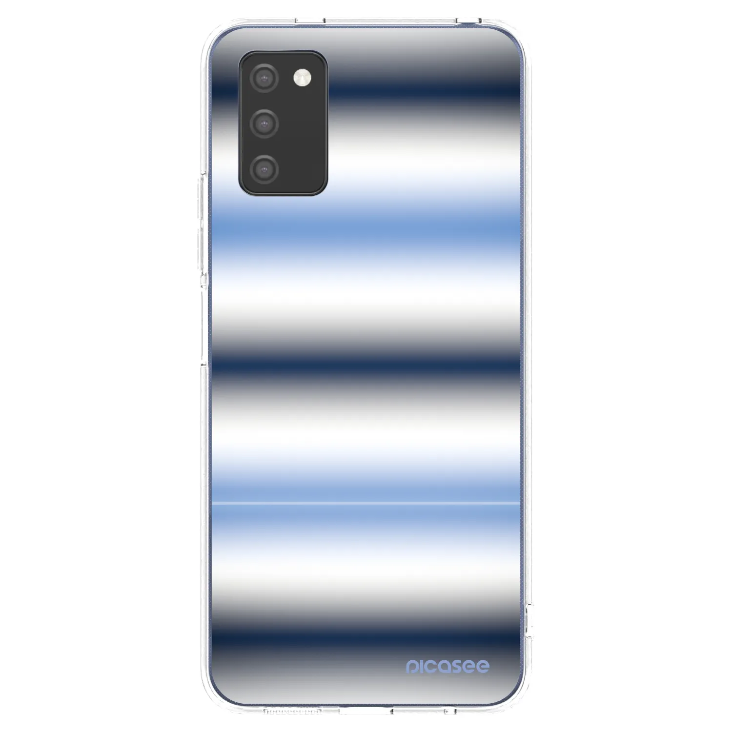 Picasee silikonowe przeźroczyste etui na Samsung Galaxy A02s A025G - Static Lines