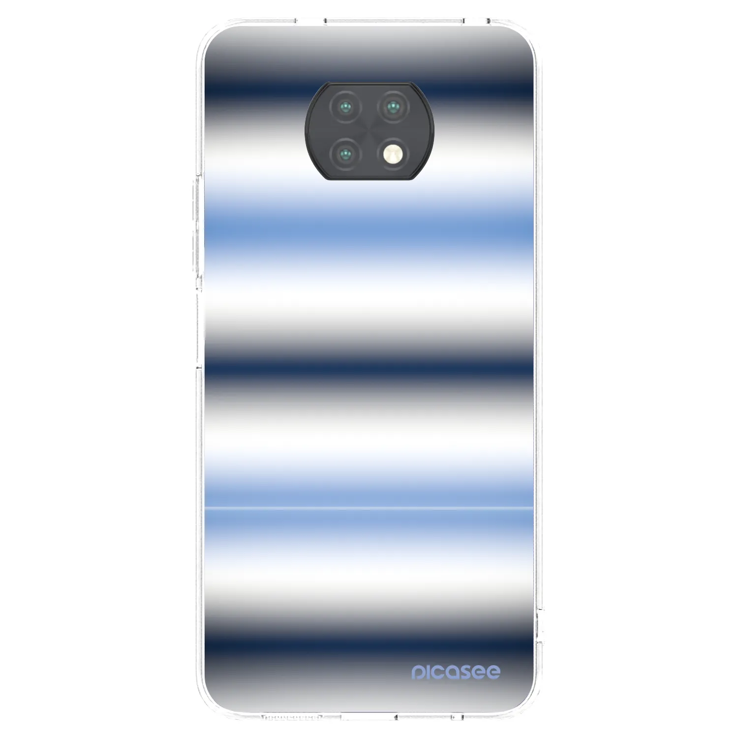 Picasee silikonowe przeźroczyste etui na Xiaomi Redmi Note 9T - Static Lines