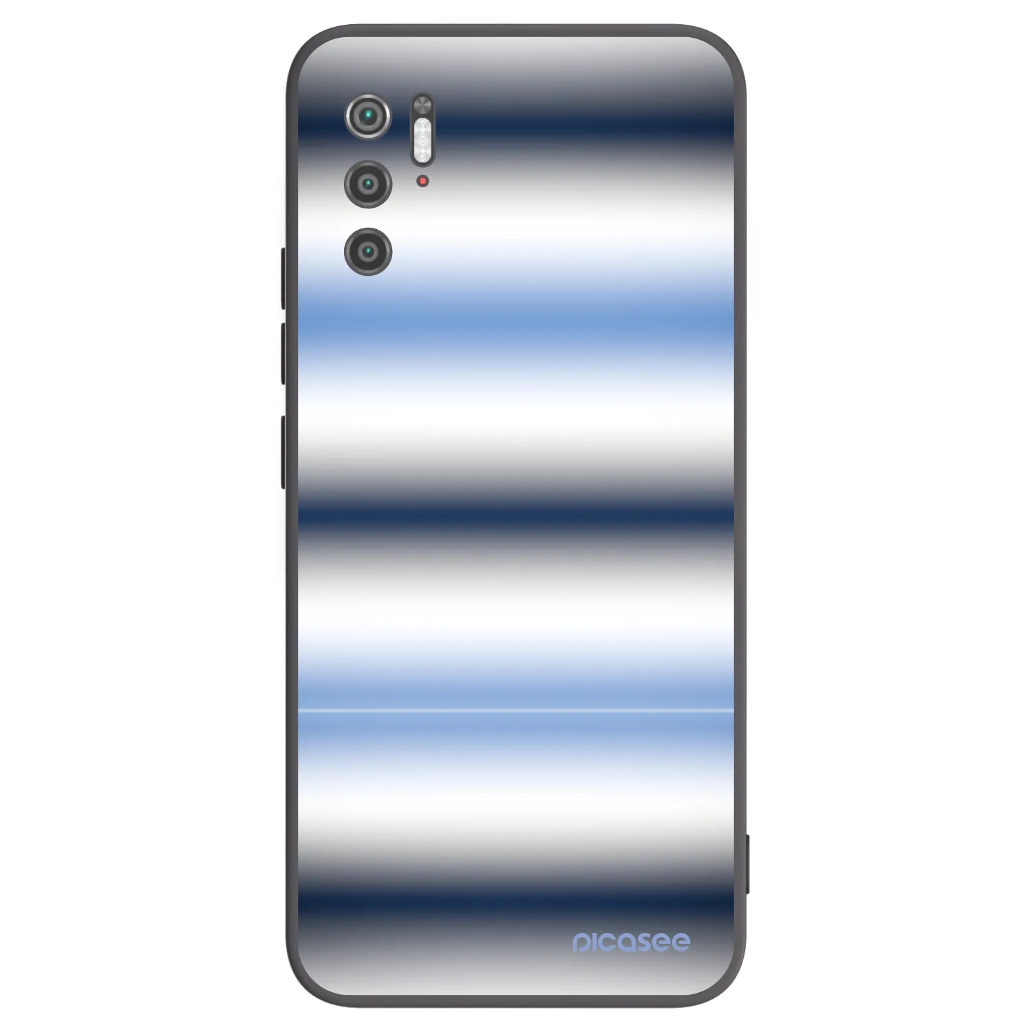 Picasee silikonowe czarne etui na Xiaomi Poco M3 Pro 5G - Static Lines