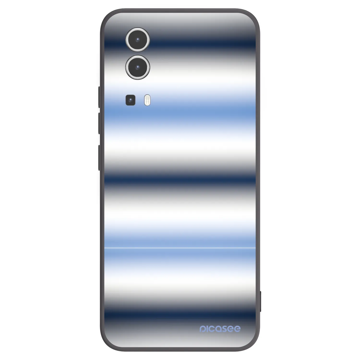 Picasee silikonowe czarne etui na Vivo Y72 5G - Static Lines