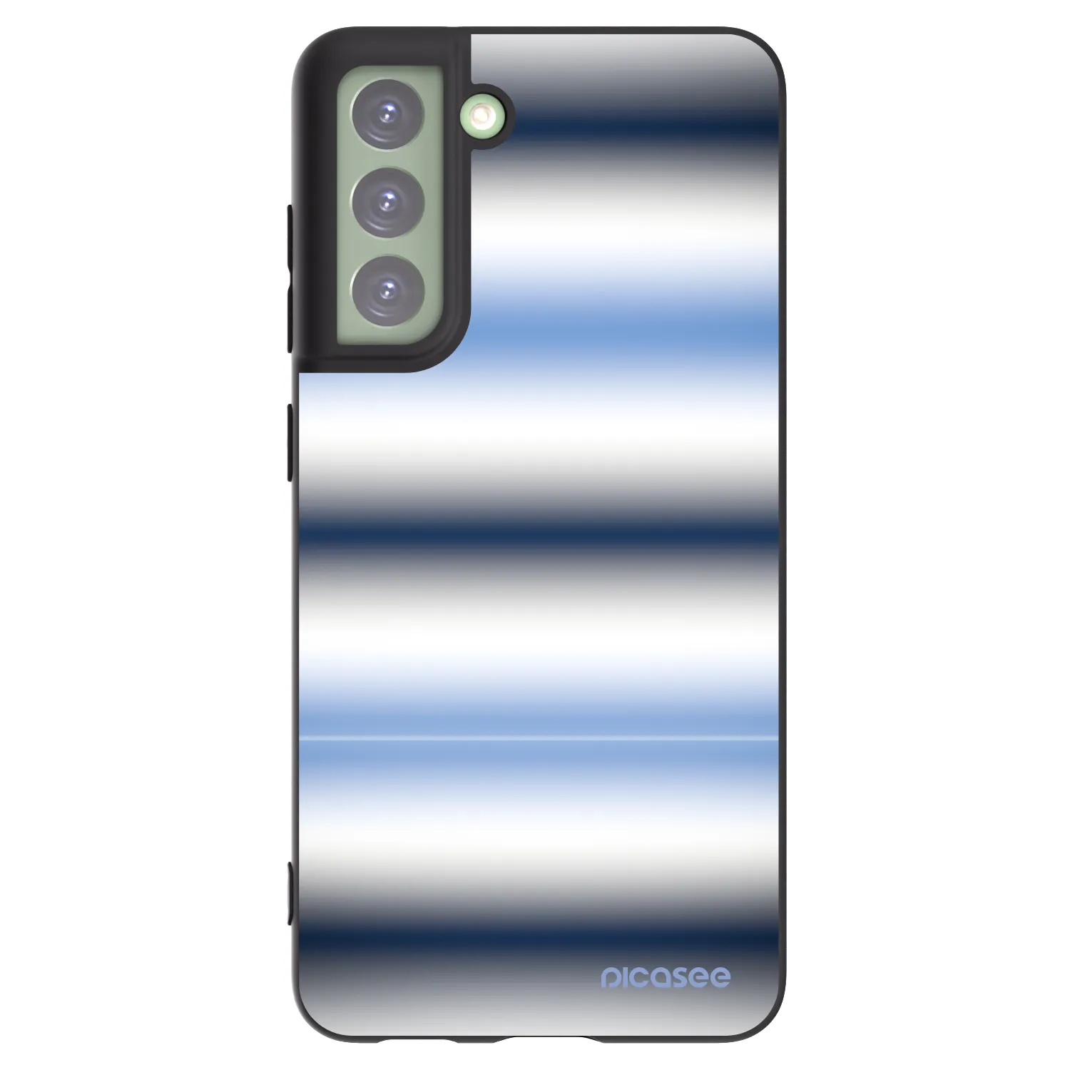 Picasee silikonowe czarne etui na Samsung Galaxy S21 FE 5G - Static Lines