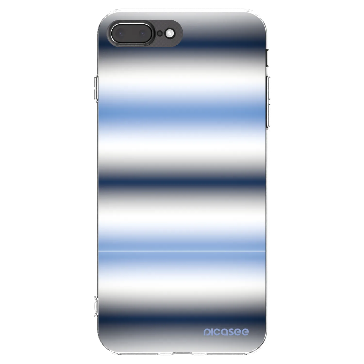 Picasee silikonowe przeźroczyste etui na Apple iPhone 7 Plus - Static Lines