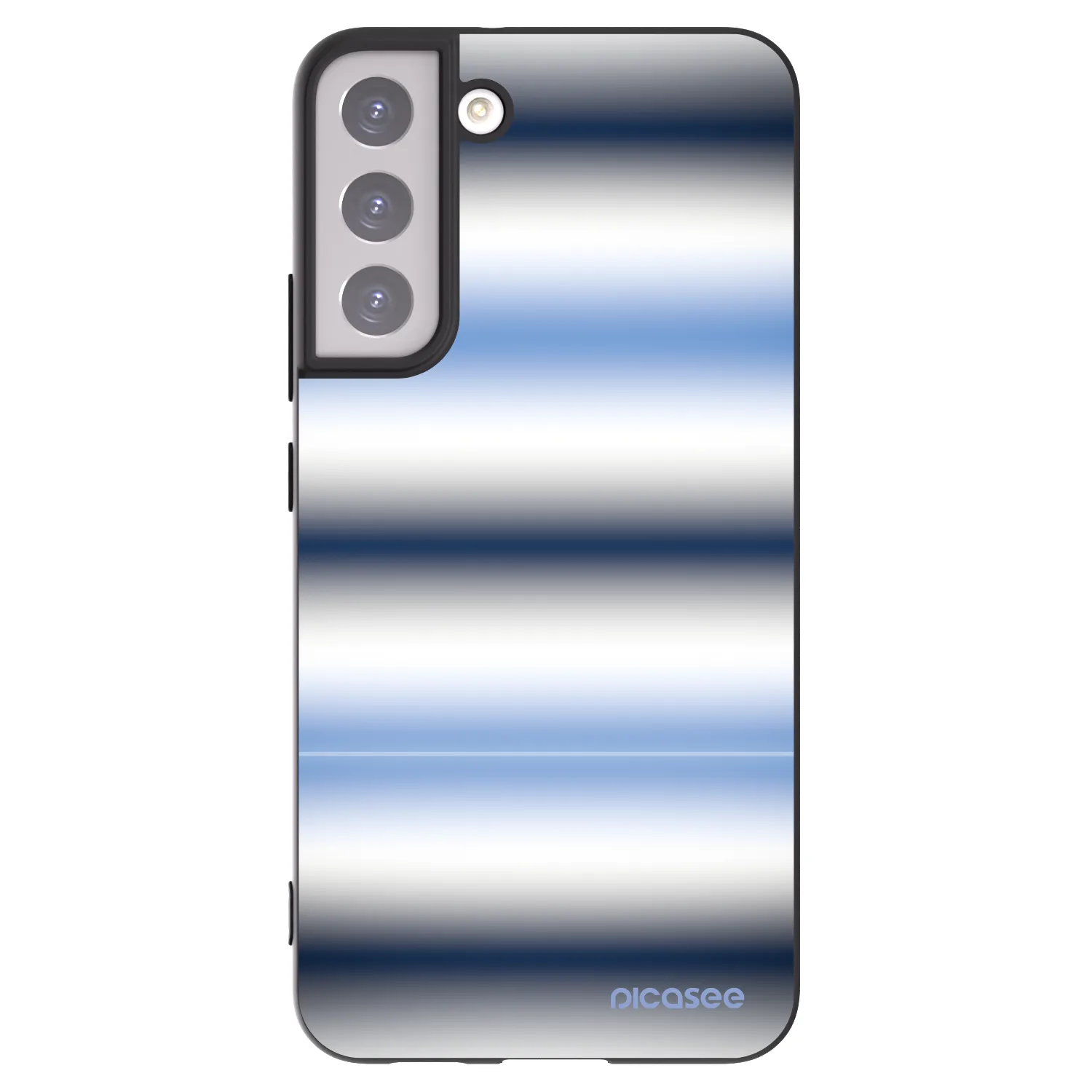 Picasee silikonowe czarne etui na Samsung Galaxy S22+ 5G - Static Lines