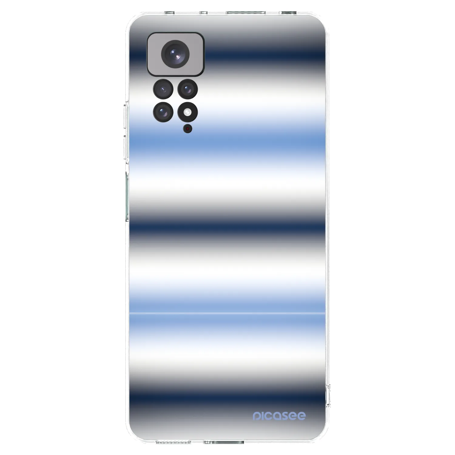 Picasee silikonowe przeźroczyste etui na Xiaomi Redmi Note 11S 4G - Static Lines
