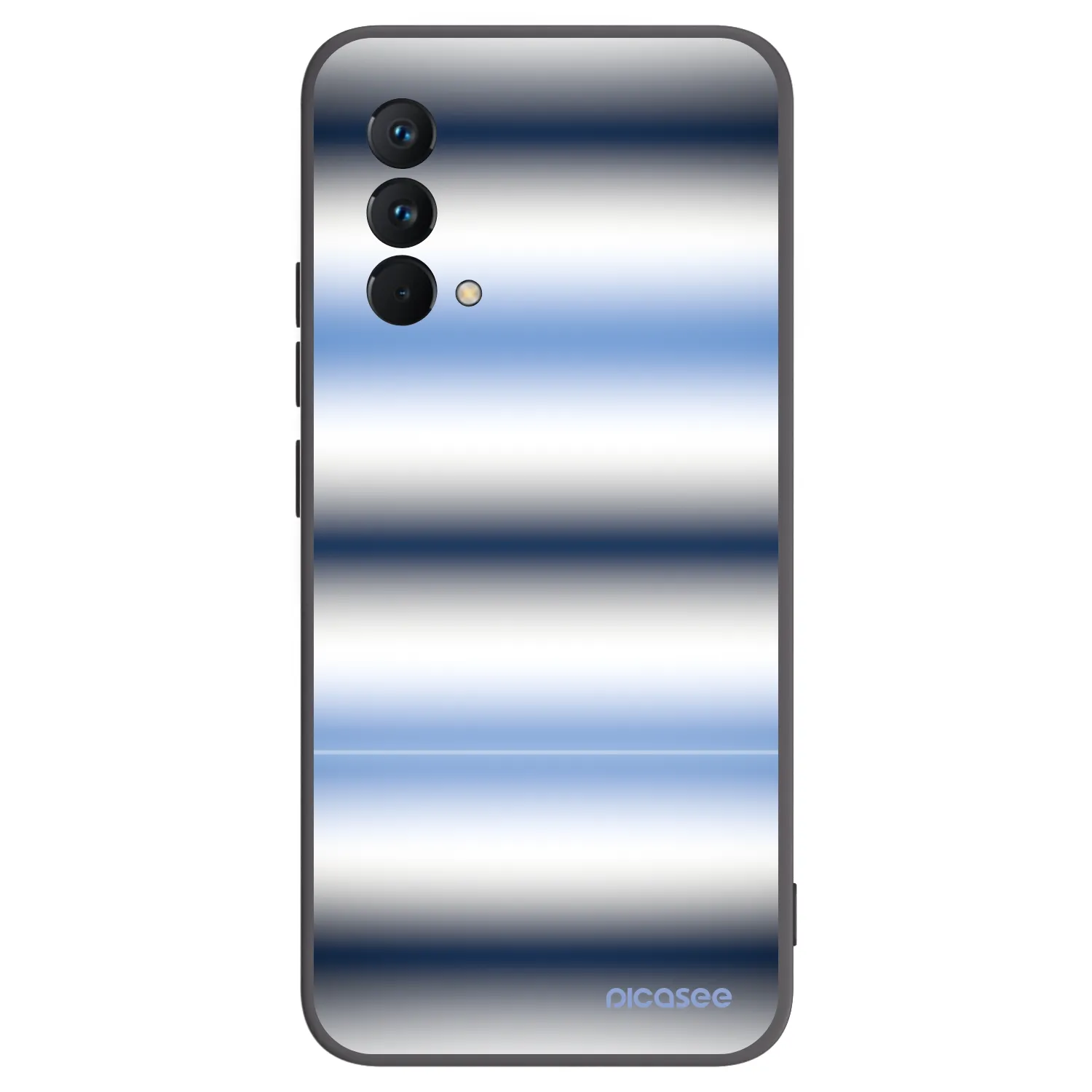 Picasee silikonowe czarne etui na Realme GT Master Edition 5G - Static Lines