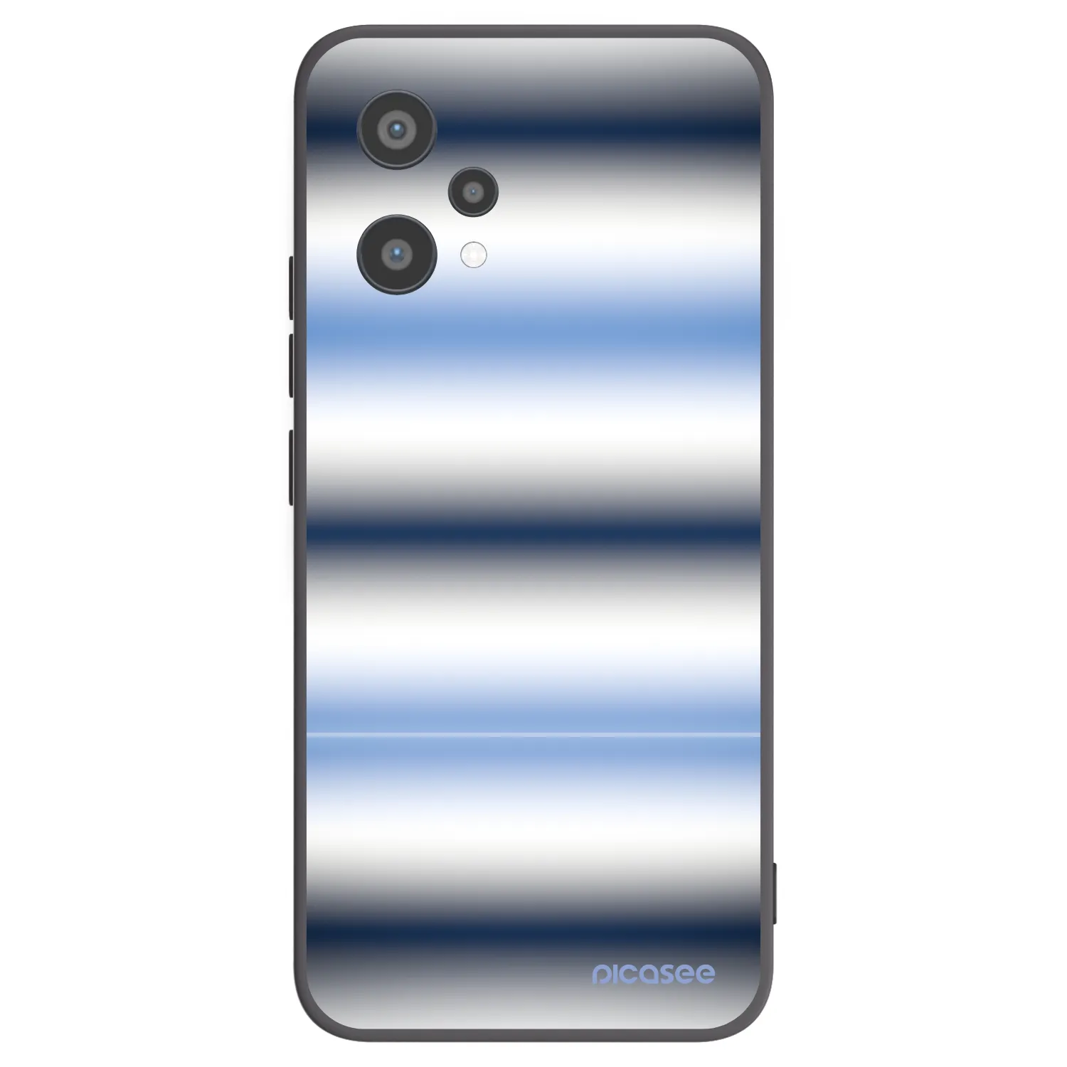 Picasee silikonowe czarne etui na Realme 9 Pro 5G - Static Lines