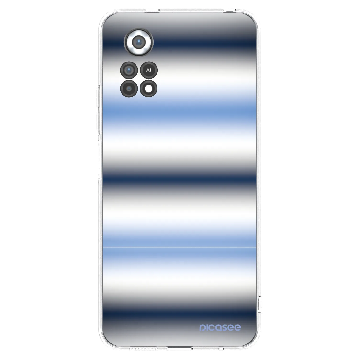 Picasee silikonowe przeźroczyste etui na Xiaomi Poco X4 Pro 5G - Static Lines