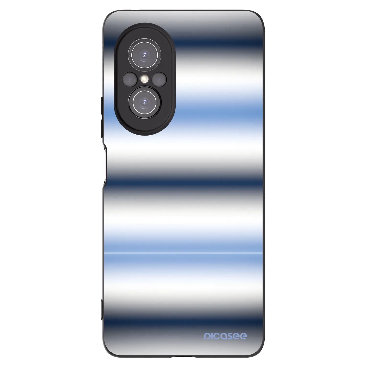 Picasee silikonowe czarne etui na Huawei Nova 9 SE - Static Lines
