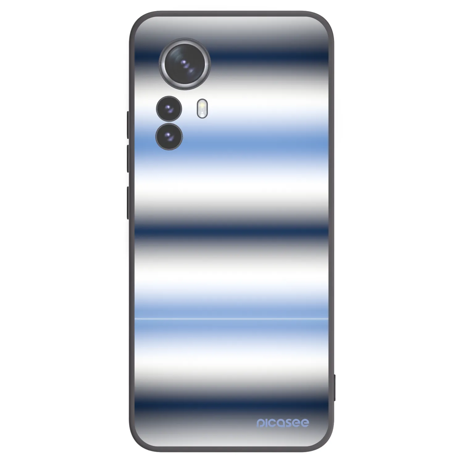 Picasee silikonowe czarne etui na Xiaomi 12 Pro - Static Lines
