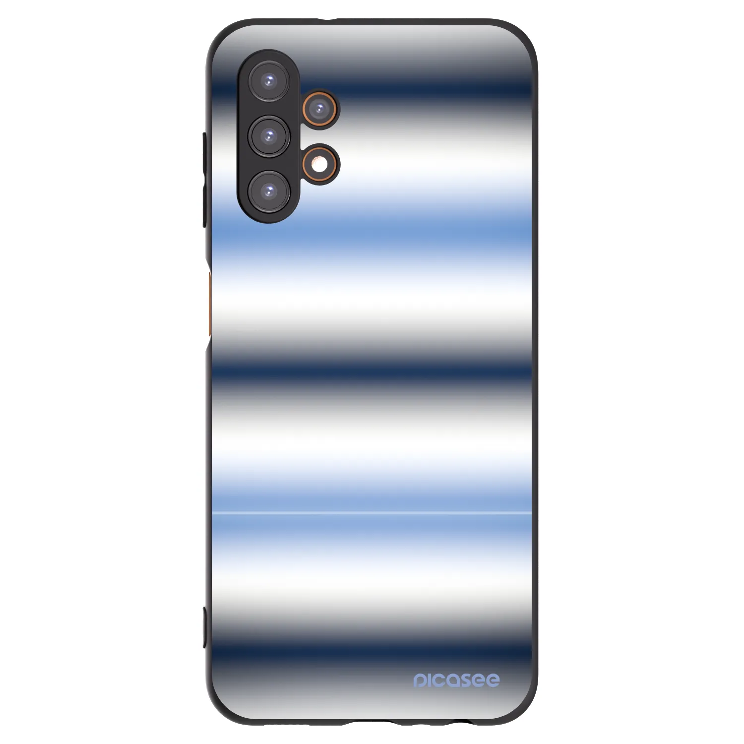 Picasee silikonowe czarne etui na Samsung Galaxy A13 4G A135 - Static Lines
