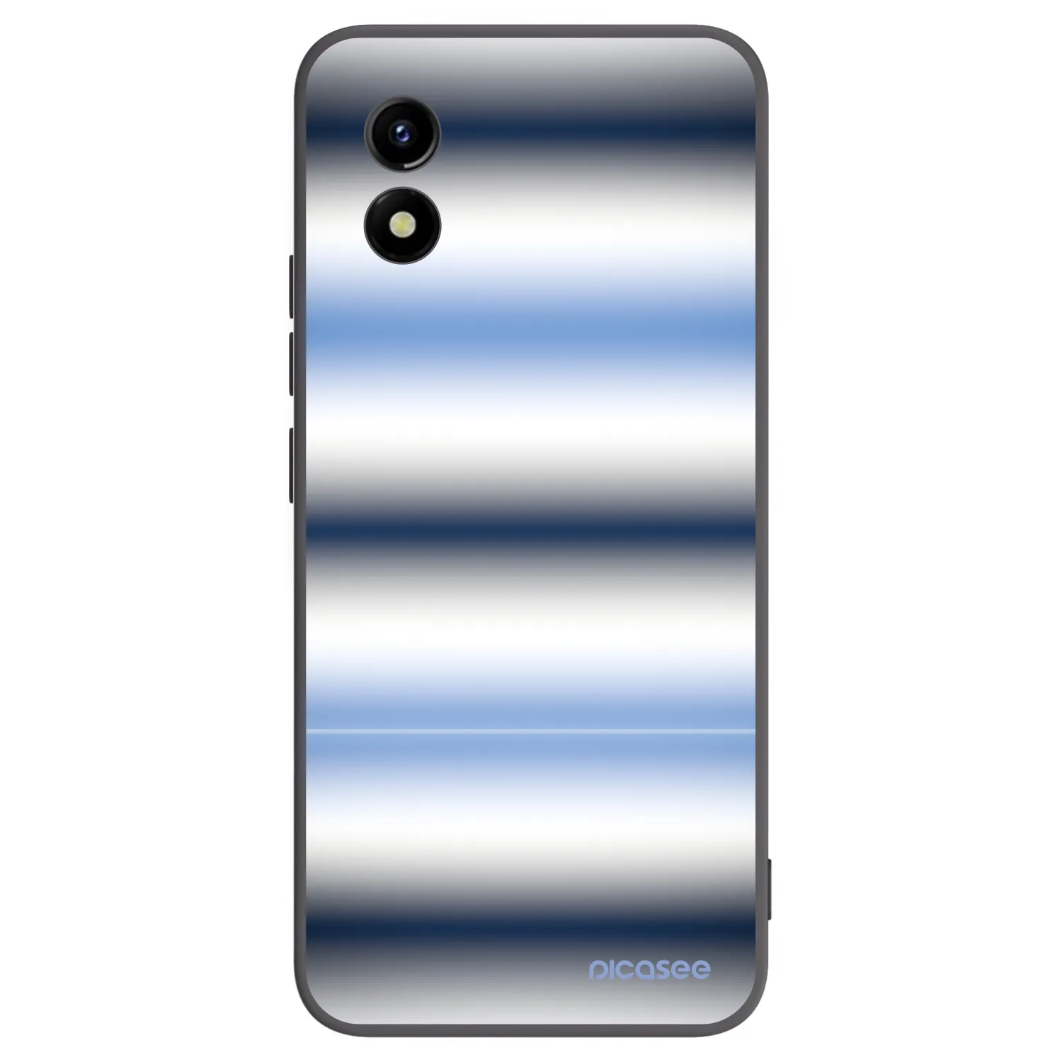 Picasee silikonowe czarne etui na Vivo Y01 - Static Lines