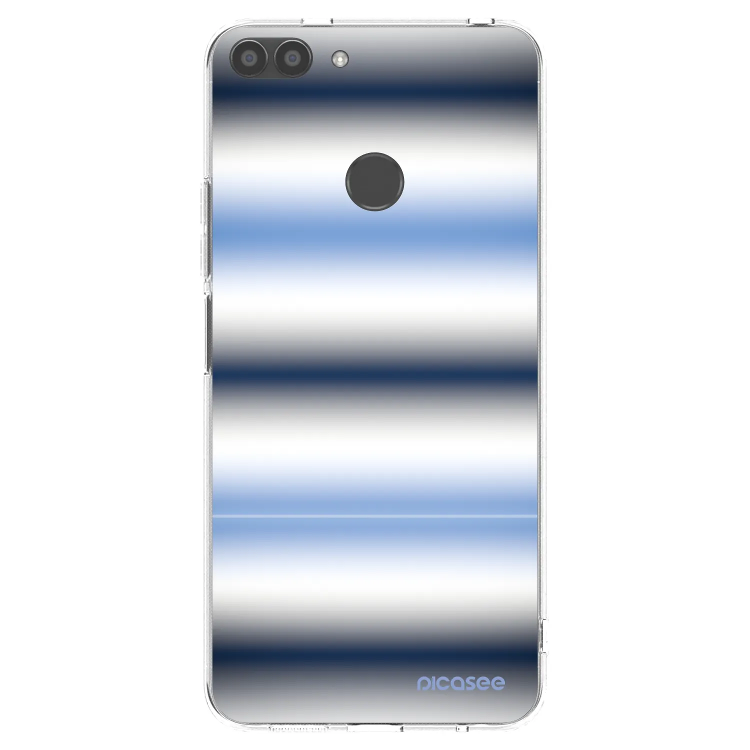 Picasee silikonowe przeźroczyste etui na Huawei P Smart - Static Lines