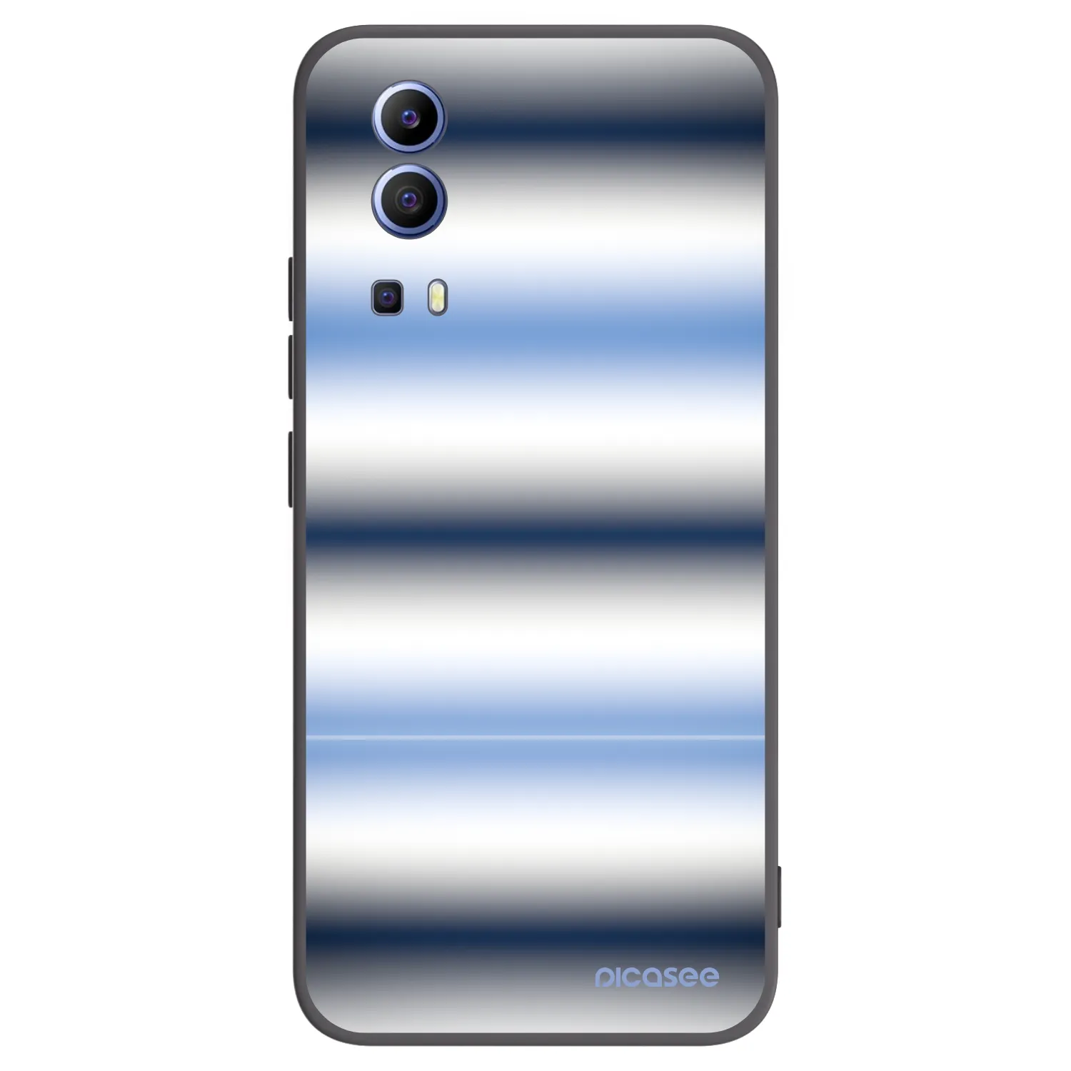 Picasee silikonowe czarne etui na Vivo Y52 5G - Static Lines