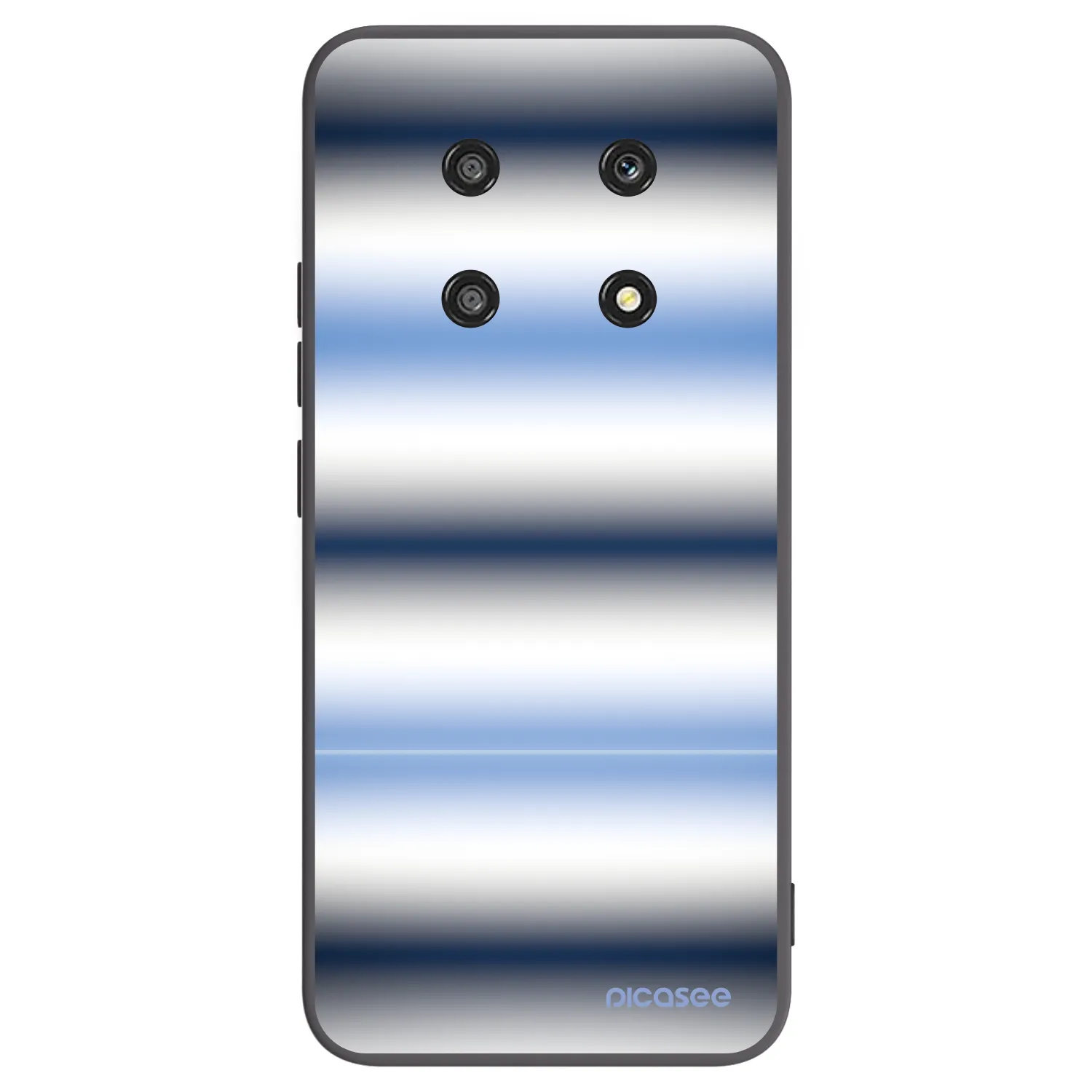 Picasee silikonowe czarne etui na Honor Magic4 Lite 5G - Static Lines