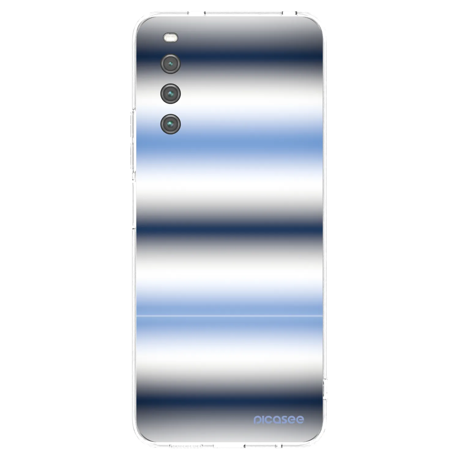 Picasee silikonowe przeźroczyste etui na Sony Xperia 10 IV 5G - Static Lines