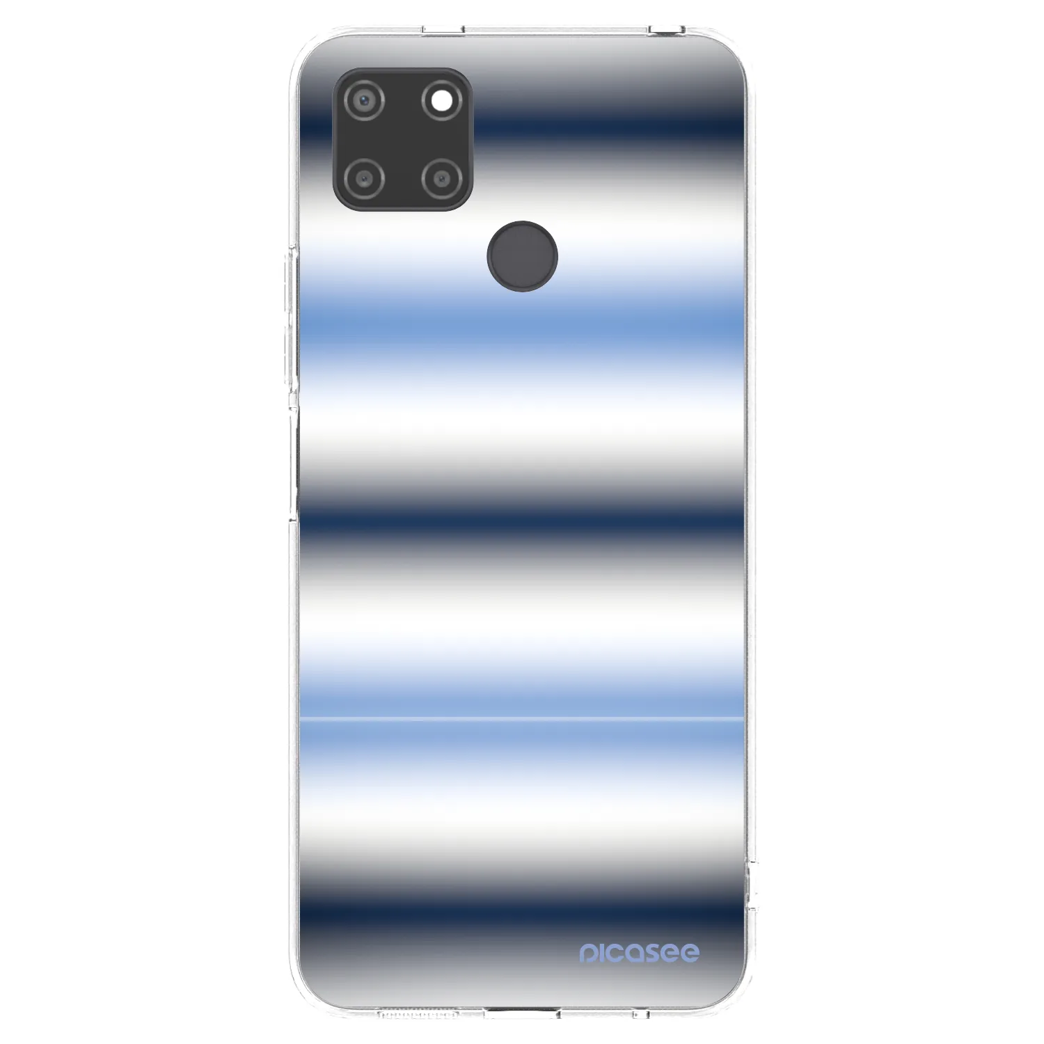 Picasee silikonowe przeźroczyste etui na Realme C21Y - Static Lines