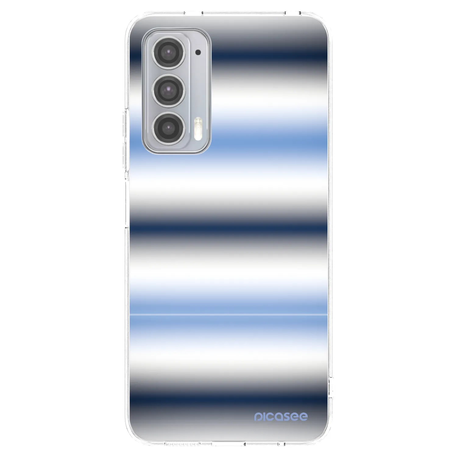 Picasee silikonowe przeźroczyste etui na Motorola Edge 20 - Static Lines