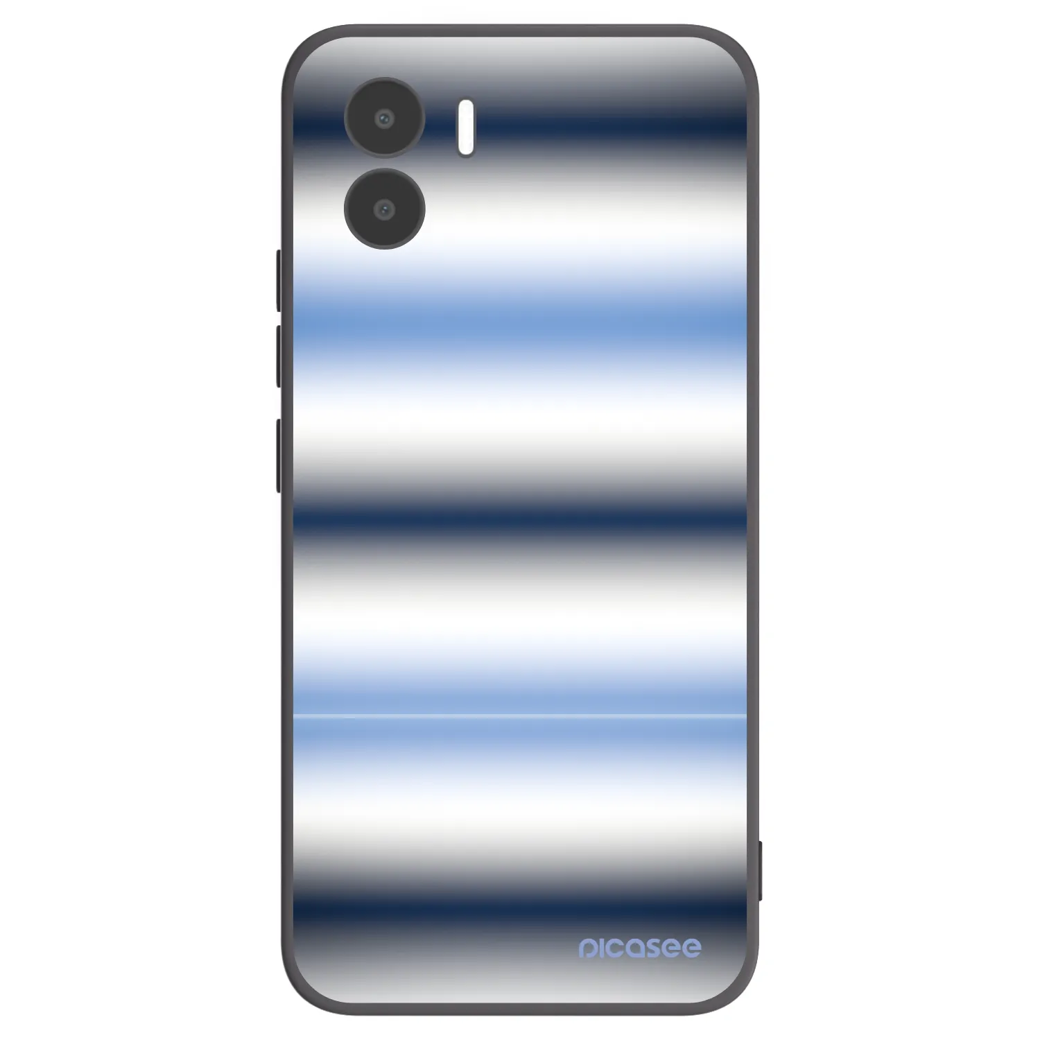 Picasee silikonowe czarne etui na Xiaomi Redmi A1 - Static Lines