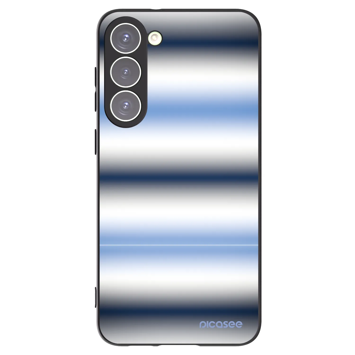 Picasee silikonowe czarne etui na Samsung Galaxy S23+ 5G - Static Lines