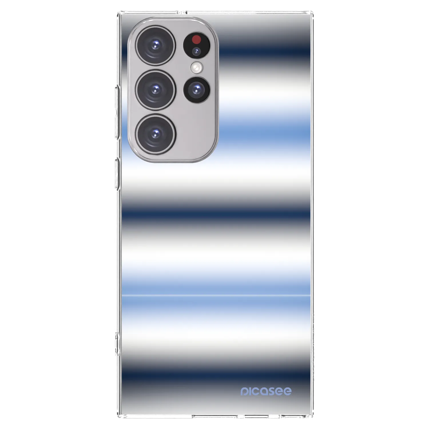 Picasee silikonowe przeźroczyste etui na Samsung Galaxy S23 Ultra 5G - Static Lines