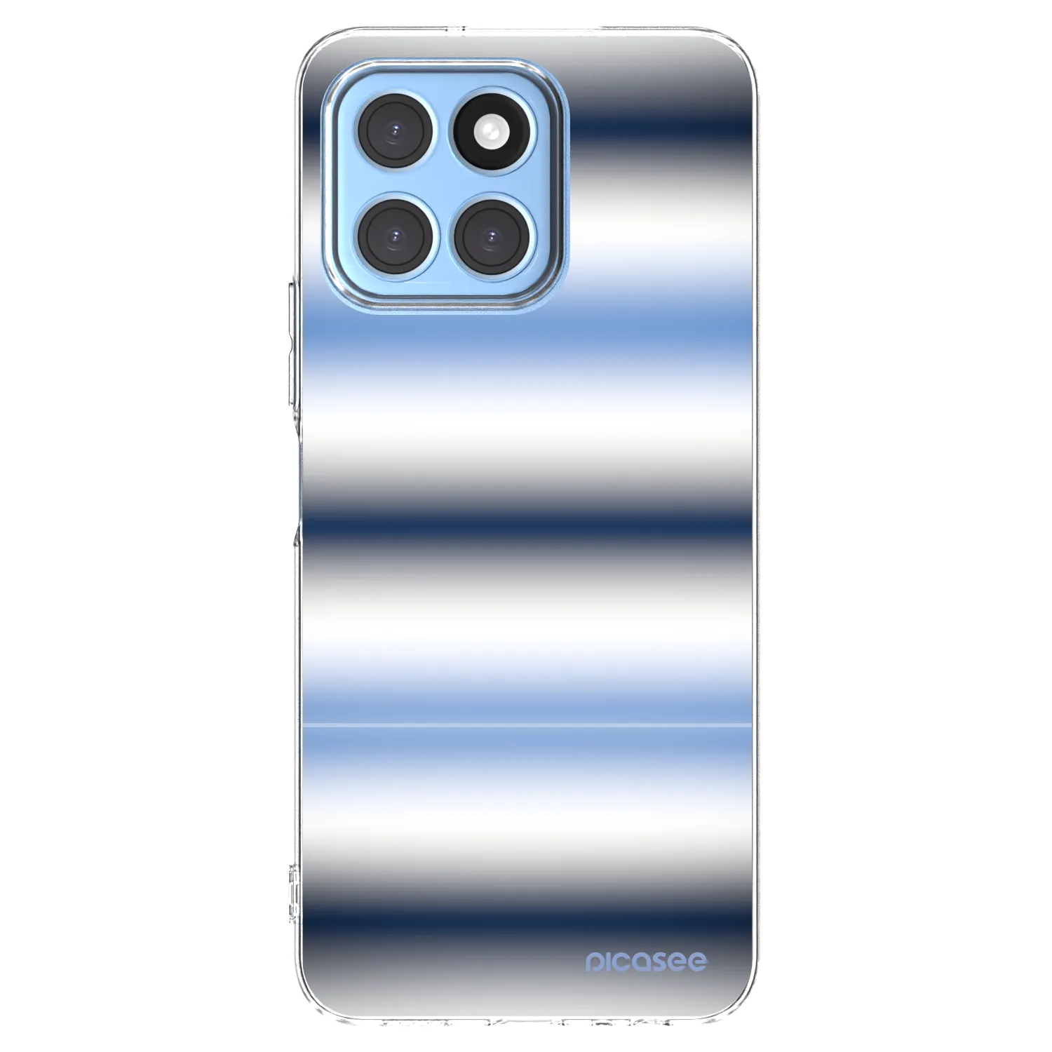 Picasee silikonowe przeźroczyste etui na Honor X8 5G - Static Lines