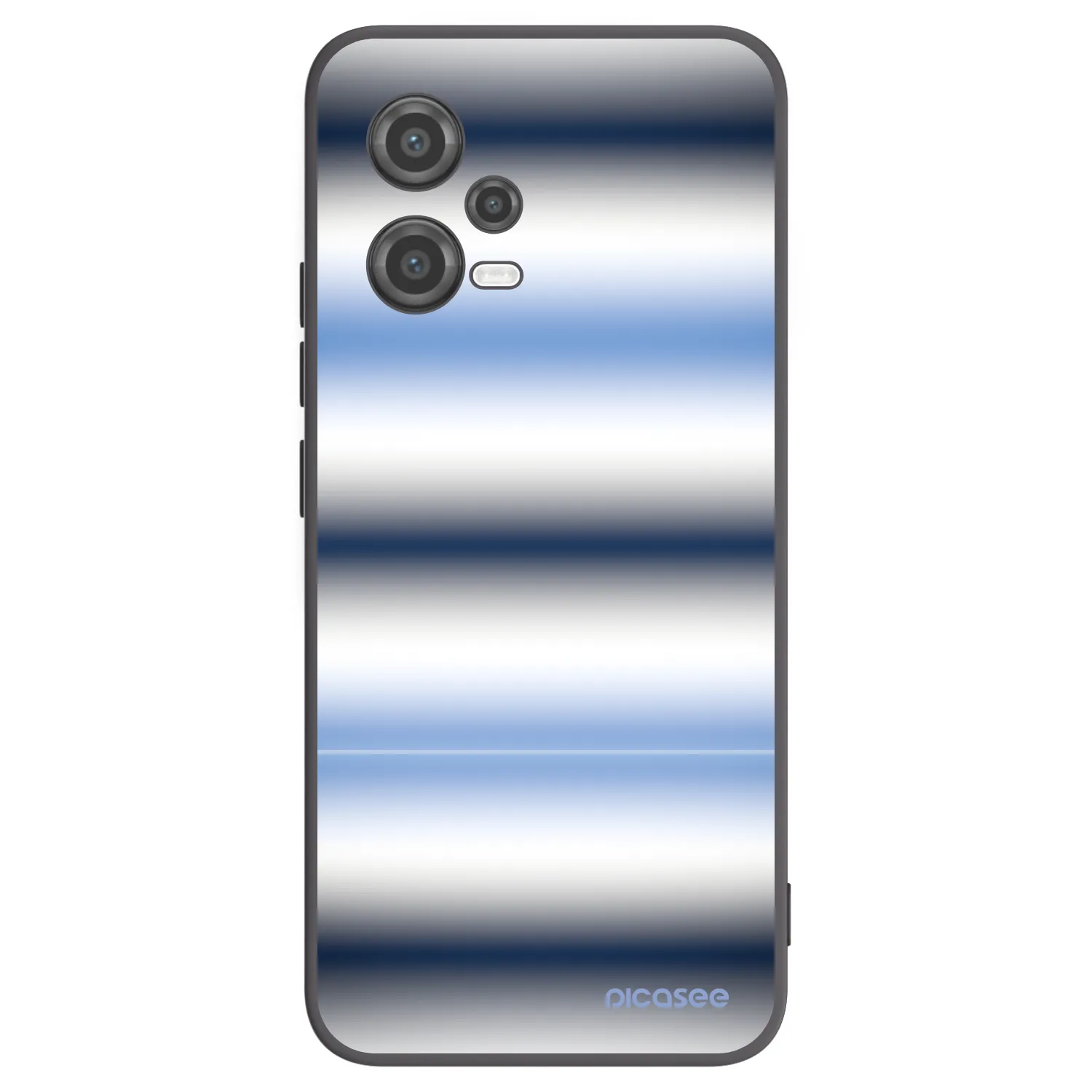 Picasee silikonowe czarne etui na Xiaomi Poco X5 - Static Lines
