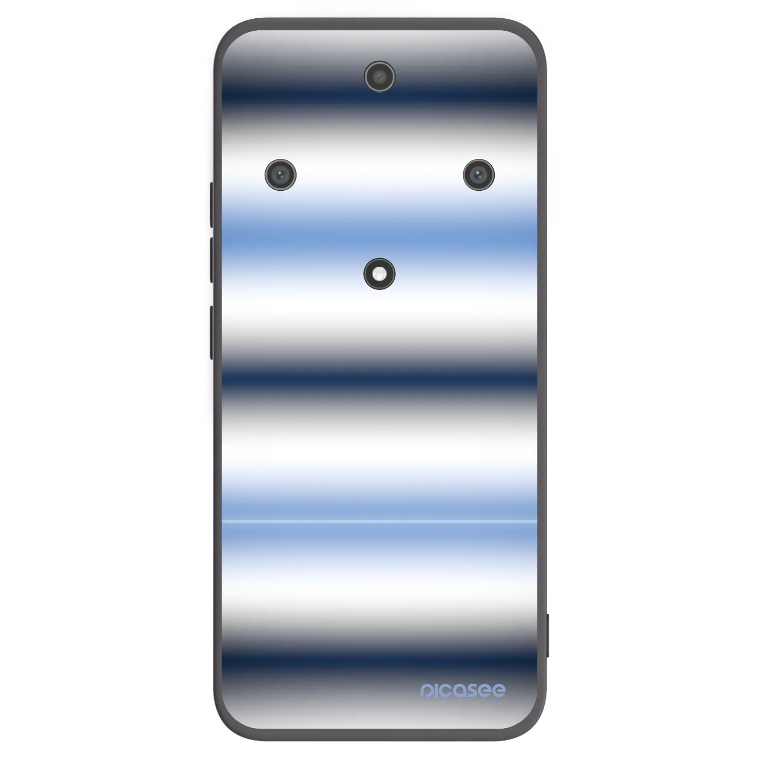 Picasee silikonowe czarne etui na Honor Magic5 Lite 5G - Static Lines