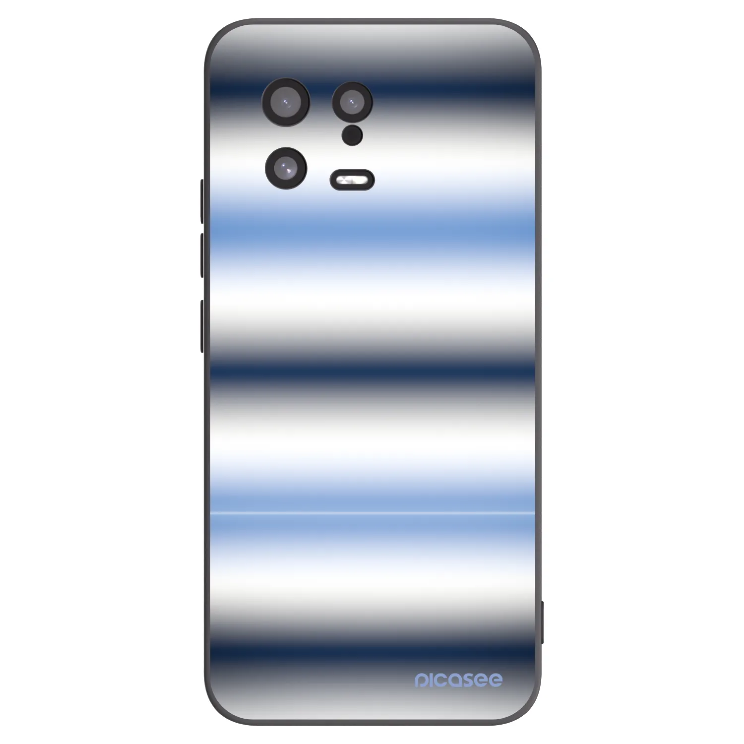 Picasee silikonowe czarne etui na Xiaomi 13 - Static Lines