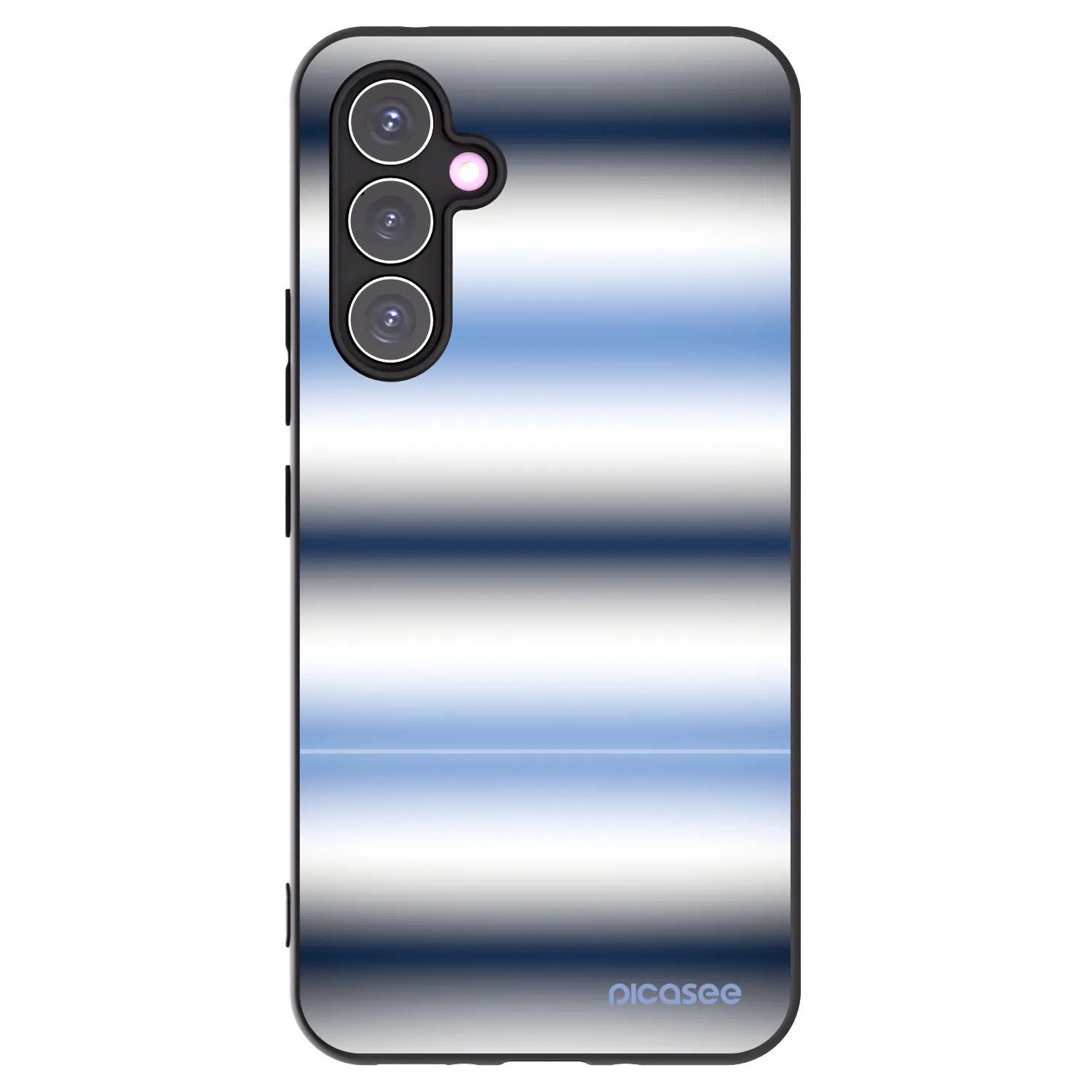 Picasee silikonowe czarne etui na Samsung Galaxy A54 5G A546B - Static Lines
