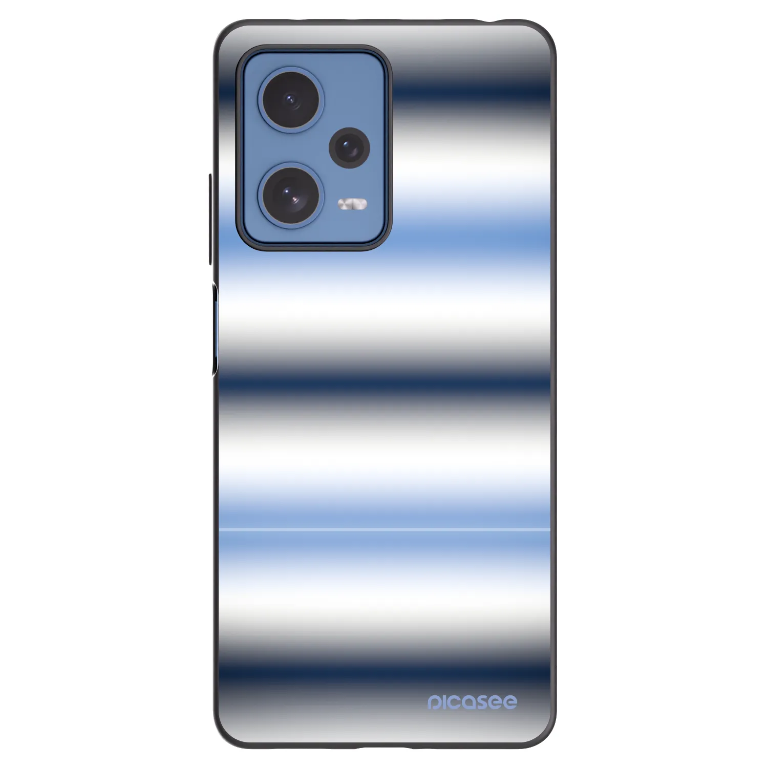 Picasee silikonowe czarne etui na Xiaomi Redmi Note 12 Pro 5G - Static Lines